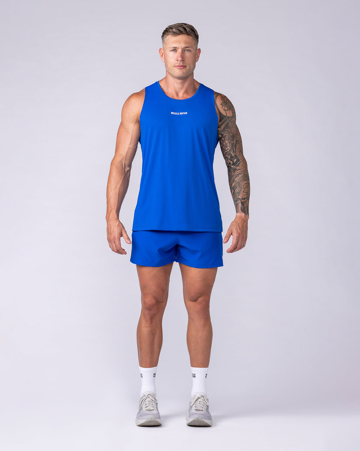 Aero Active Tank – Bondi Blue – detail 3