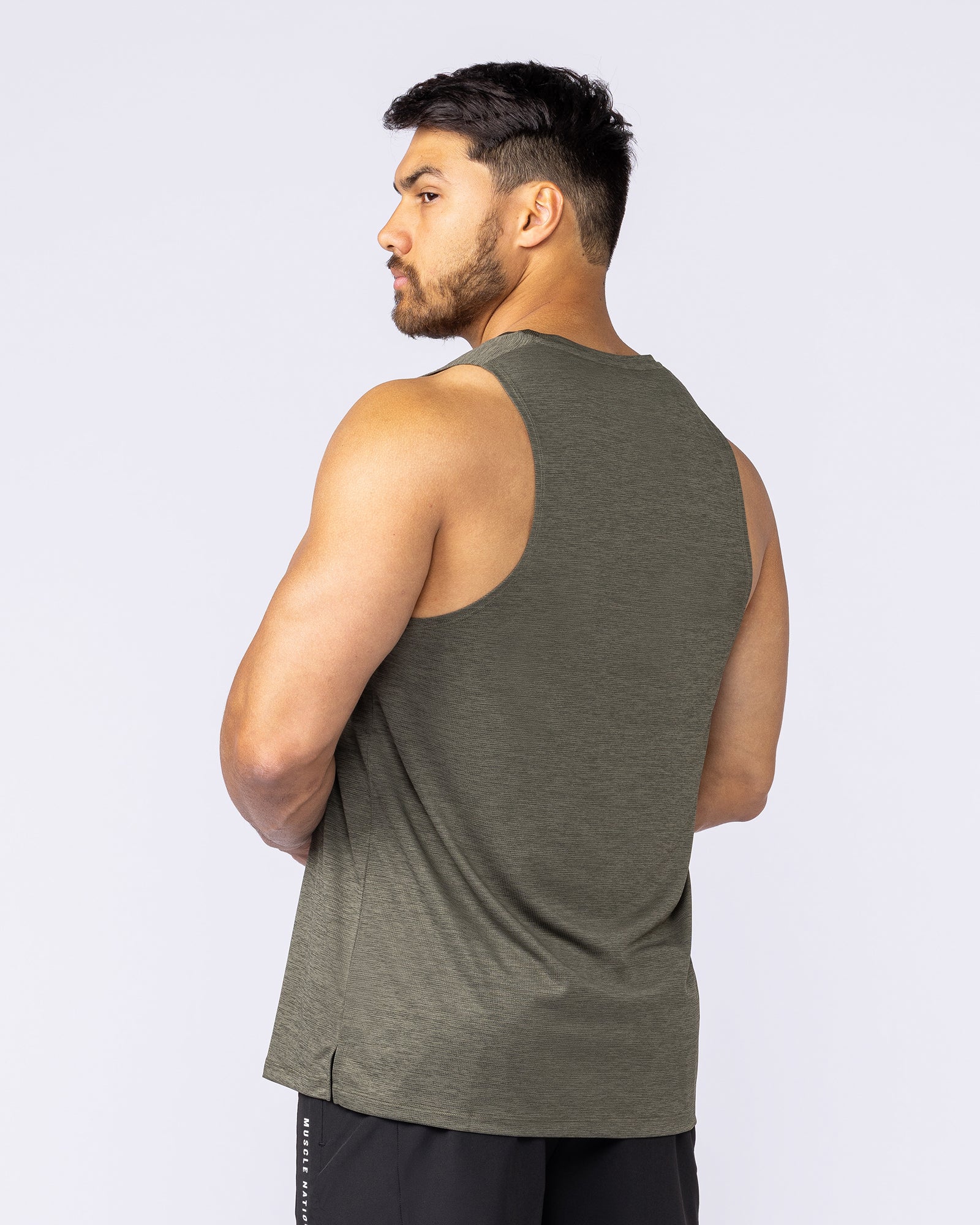 Aero Active Tank - Dark Khaki-Singlets & Tanks-S-1125167DKHAKI-S-MNAPPRL47942-3-Muscle Nation