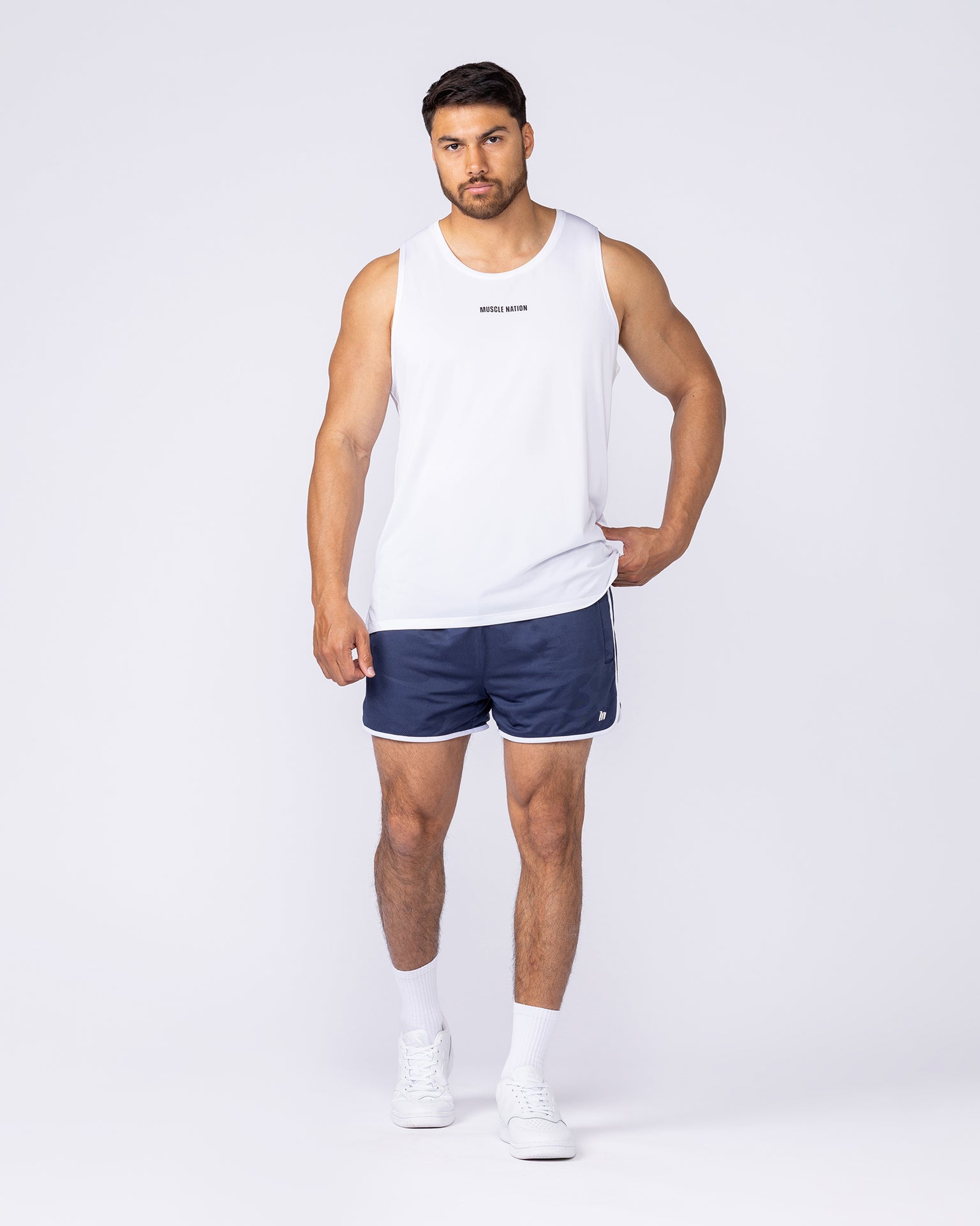 Aero Active Tank - White-Singlets & Tanks-S-1125167WHT-S-MNAPPRL47199-7-Muscle Nation