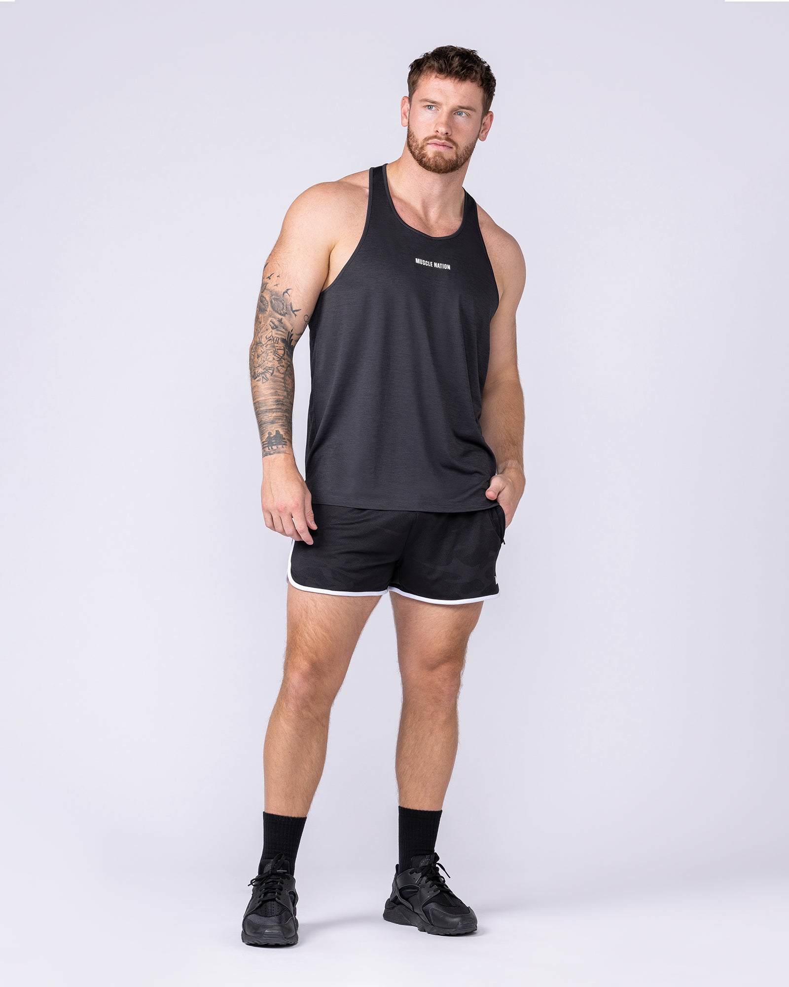 Aero Y Back Singlet - Black-Singlets & Tanks-S-112563BLK-S-MNAPPRL47213-6-Muscle Nation