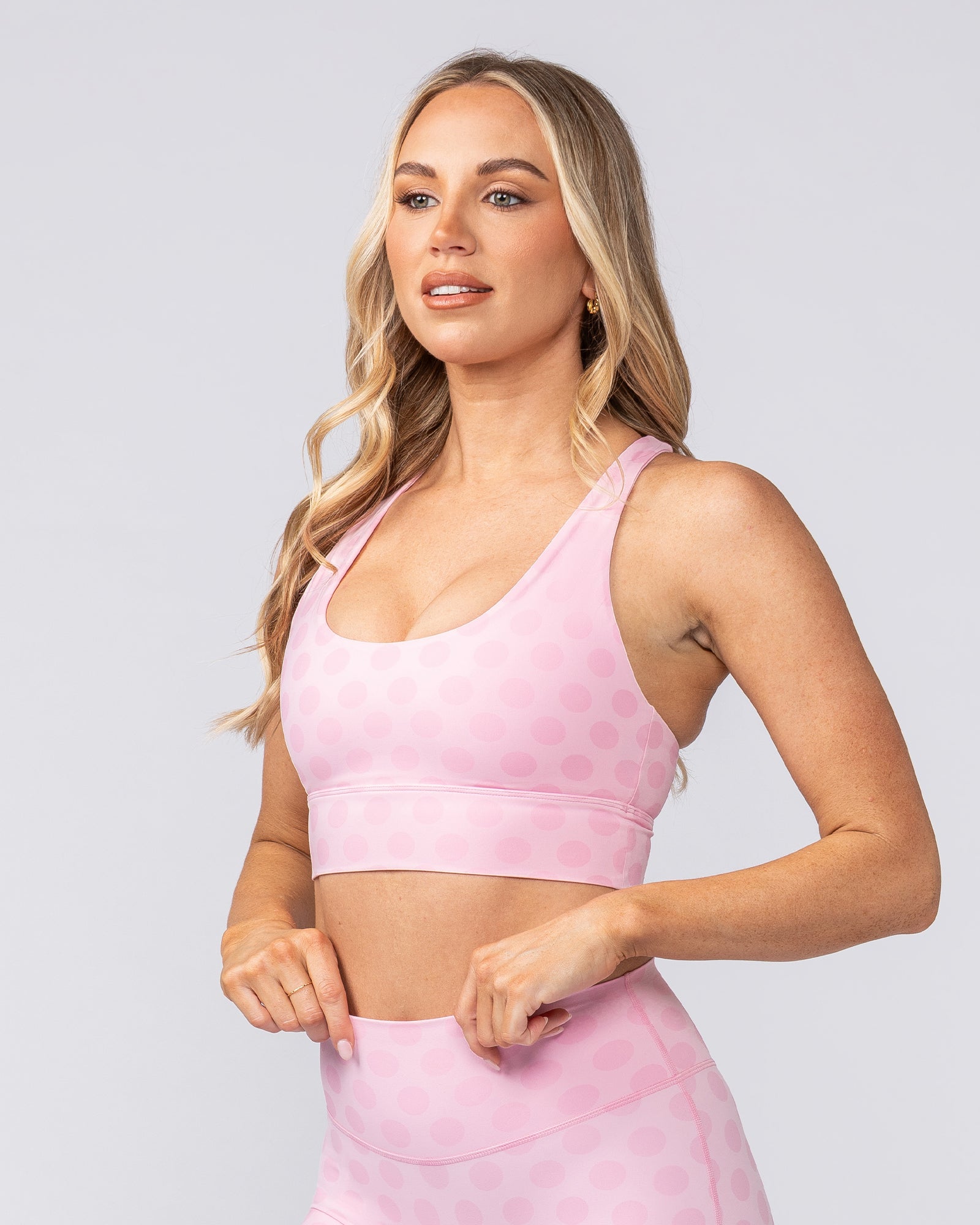 Allure Longline Bra - Blossom Spot-Sports Bras-XS-082502BLMSP-XS-MNAPPRL43620-2-Muscle Nation