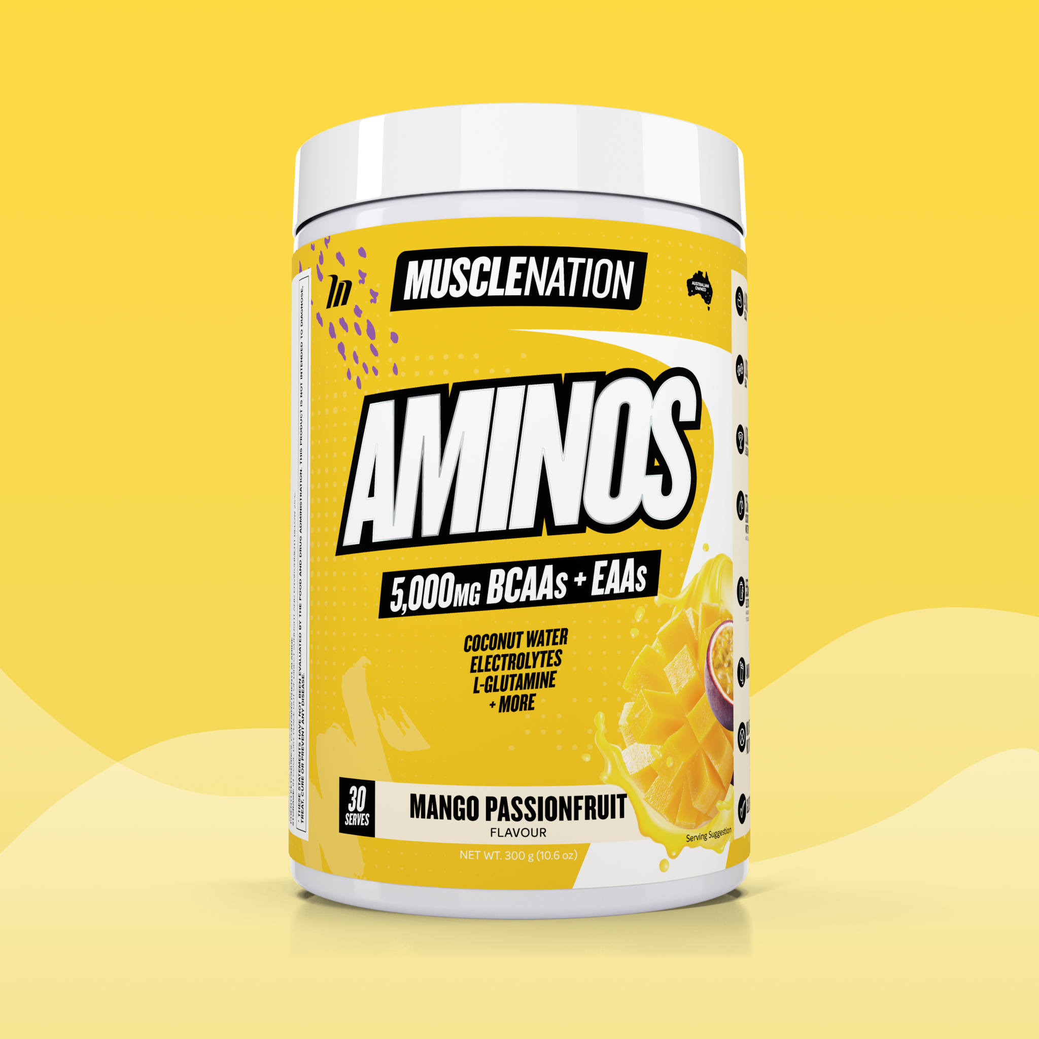AMINOS + HYDRATION - Mango Passionfruit - 30 serves-Aminos-MNSUPPS0231-764460254488-1-Muscle Nation