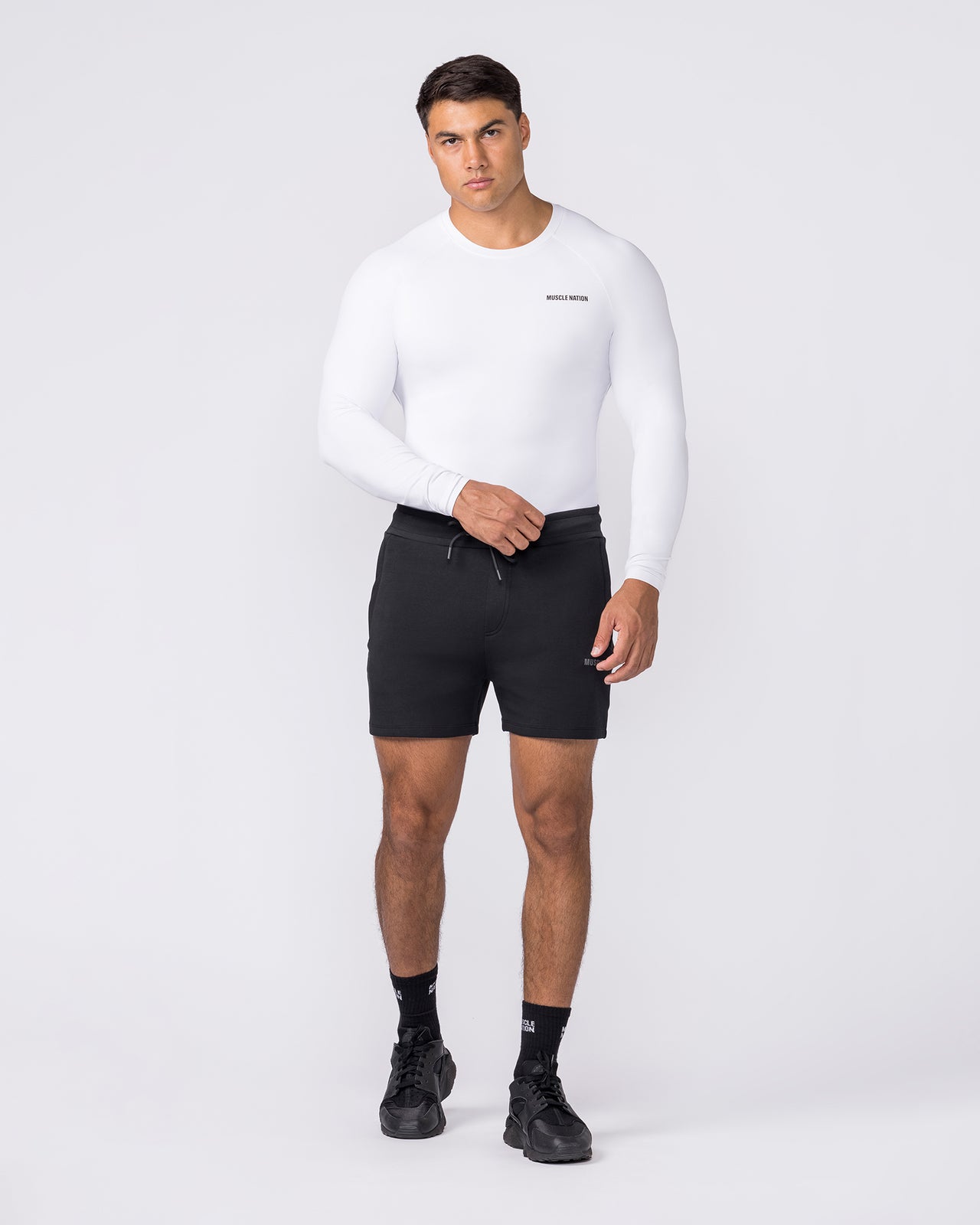 Apex Long Sleeve Tee - White-Long Sleeve T-Shirts-XS-042647WHT-XS-MNAPPRL50540-6-Muscle Nation