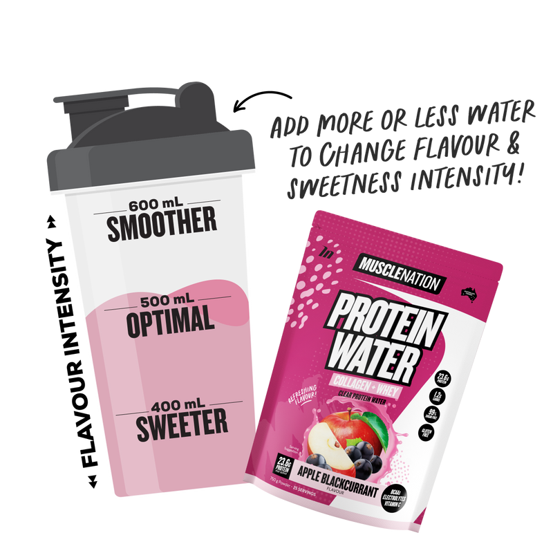 PROTEIN WATER - Apple Blackcurrant - 25 serves-Protein Waters-MNSUPPS0236-9359054001220-3-Muscle Nation