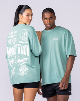 Archives Oversized Vintage Tee - Washed Alpine-T-Shirts-XXS-112572WAPN-XXS-MNAPPRL47242-7-Muscle Nation