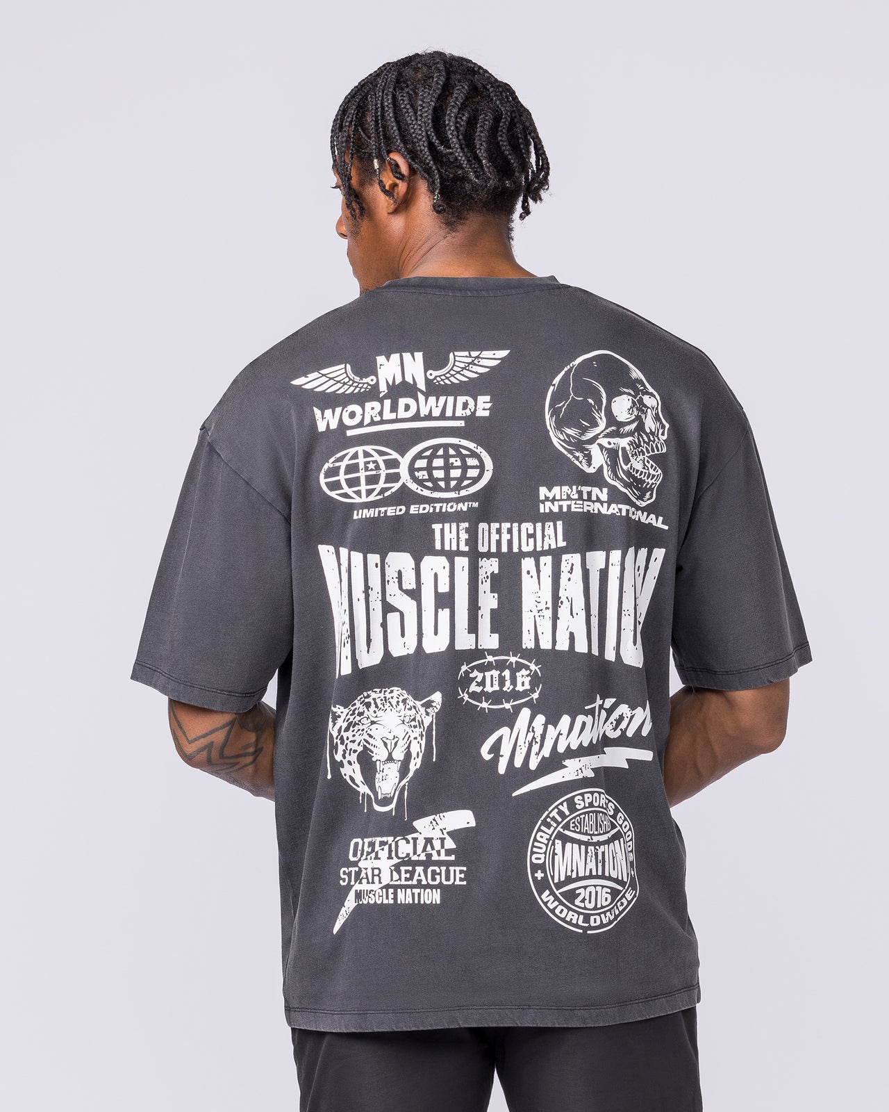 Archives Oversized Vintage Tee - Washed Black-T-Shirts-XXS-012627WSHBLK-XXS-MNAPPRL48868-5-Muscle Nation