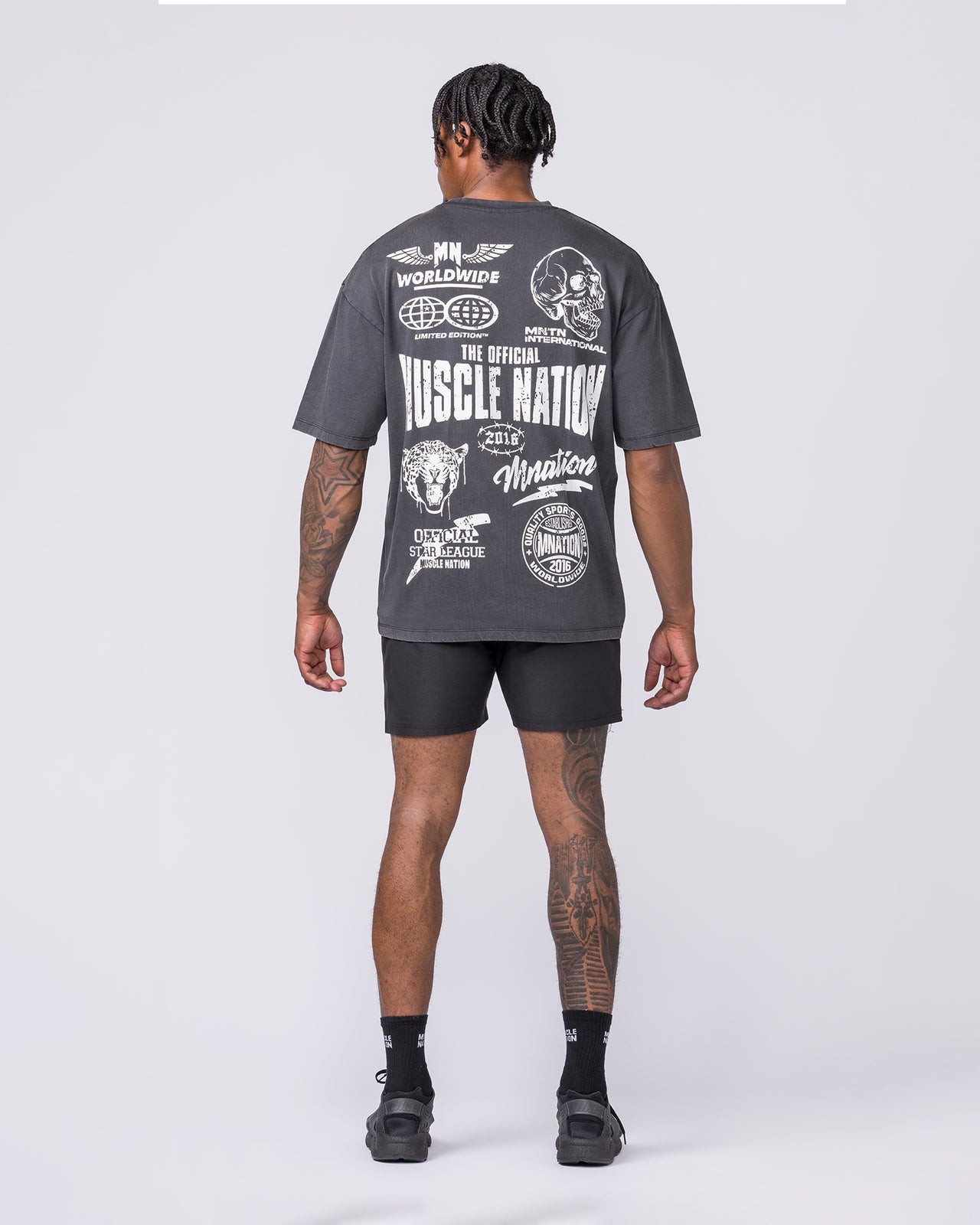 Archives Oversized Vintage Tee - Washed Black-T-Shirts-XXS-012627WSHBLK-XXS-MNAPPRL48868-6-Muscle Nation