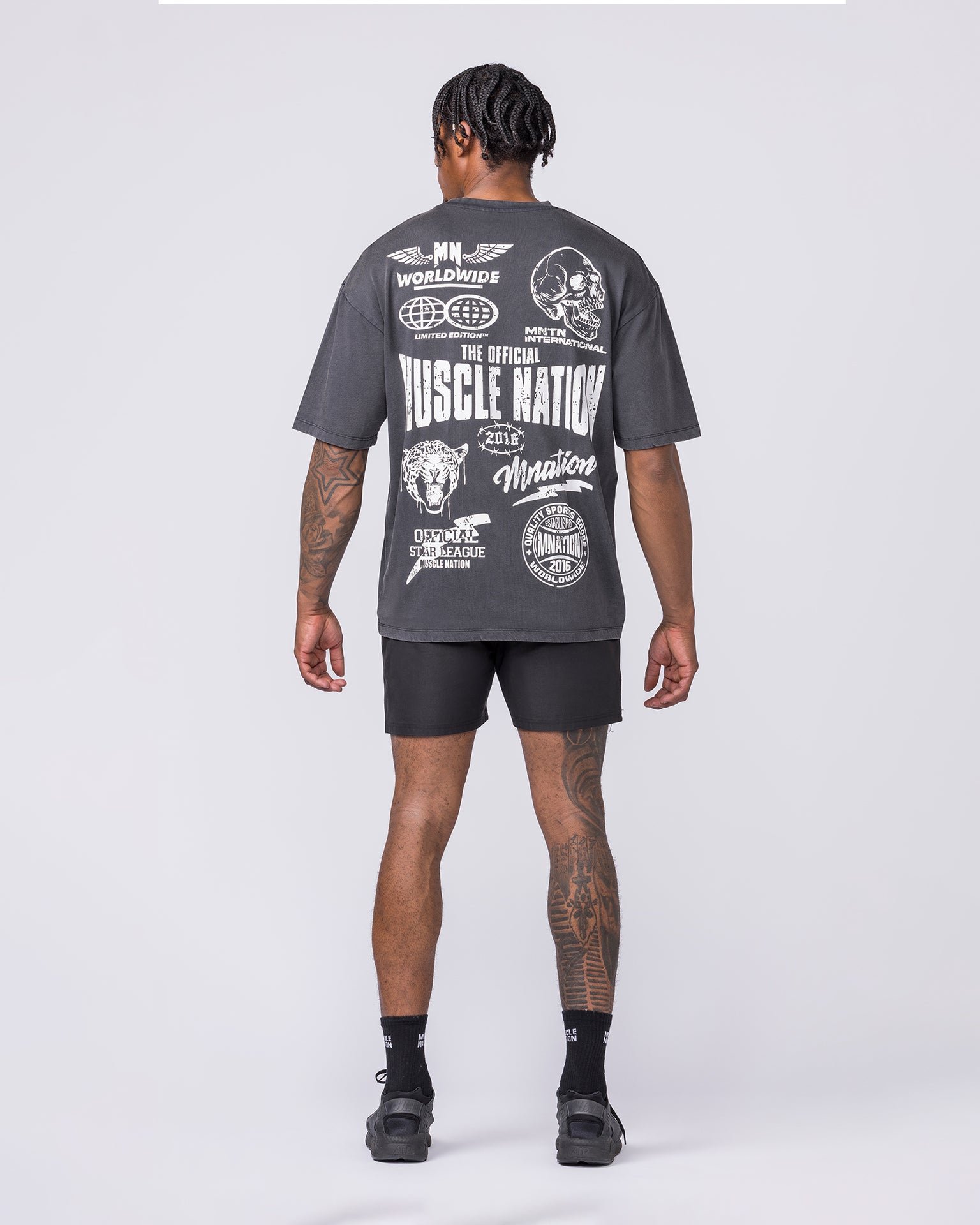 Archives Oversized Vintage Tee - Washed Black-T-Shirts-XXS-012627WSHBLK-XXS-MNAPPRL48868-6-Muscle Nation