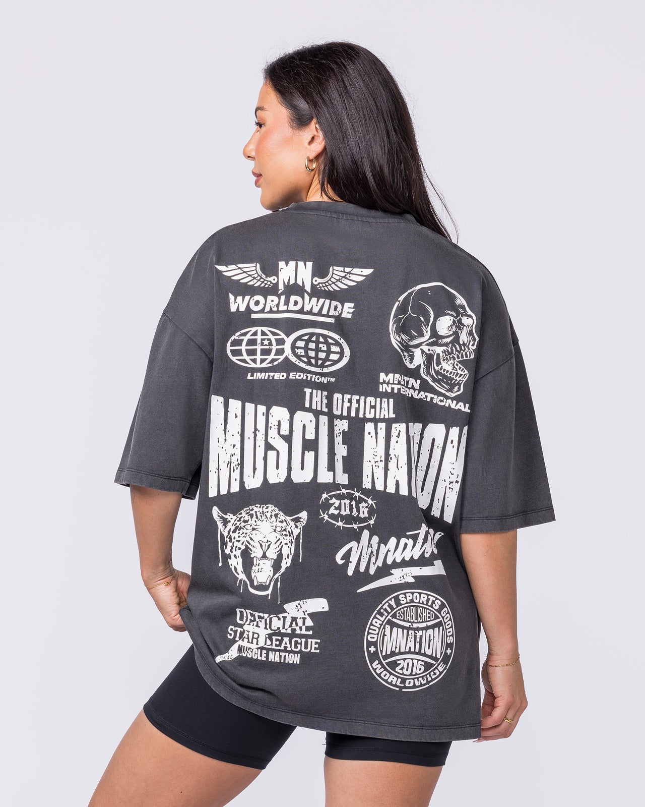 Archives Oversized Vintage Tee - Washed Black-T-Shirts-XXS-012627WSHBLK-XXS-MNAPPRL48868-8-Muscle Nation