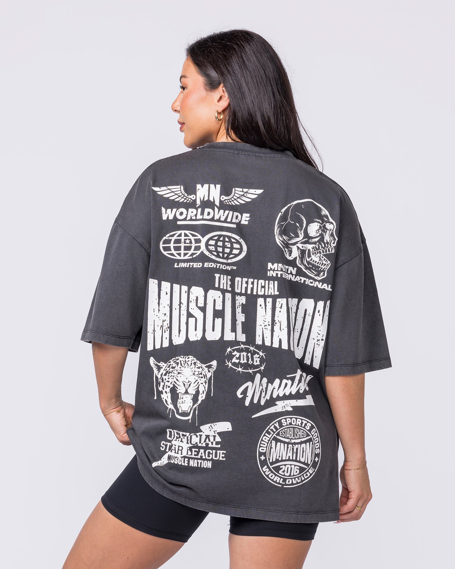 Archives Oversized Vintage Tee - Washed Black-T-Shirts-XXS-012627WSHBLK-XXS-MNAPPRL48868-8-Muscle Nation