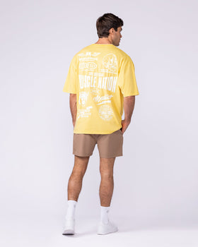 Archives Oversized Vintage Tee - Washed Honeycomb-T-Shirts-XS-112572WHYCB-XS-MNAPPRL47251-6-Muscle Nation