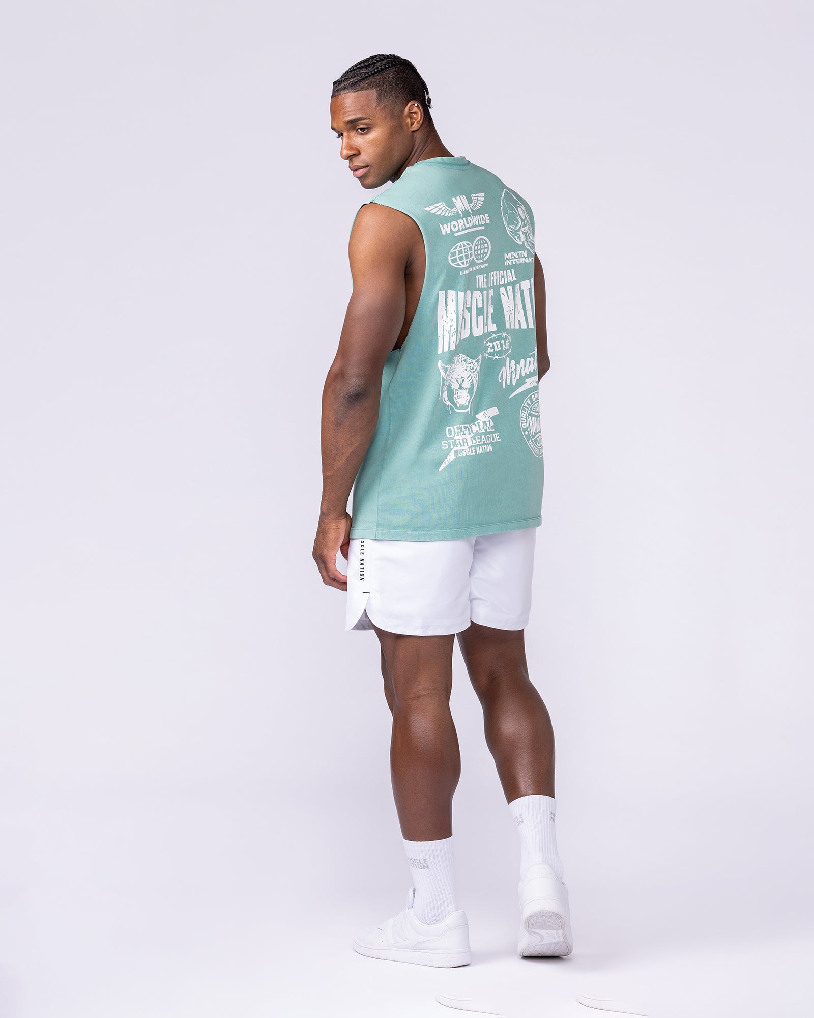 Archives Vintage Muscle Tank - Washed Alpine-Singlets & Tanks-S-1125218WAPN-S-MNAPPRL47273-5-Muscle Nation