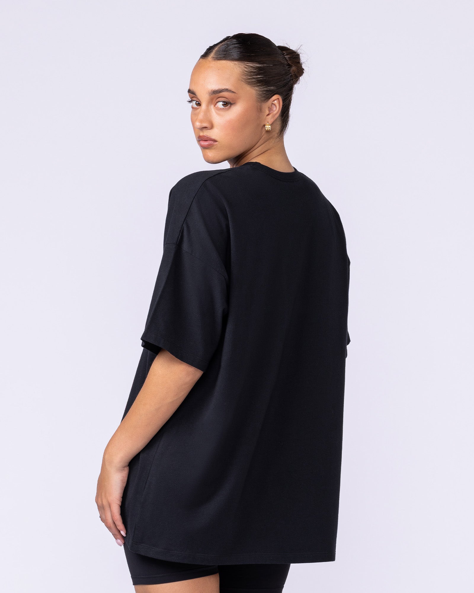 Athletic Club Oversized Tee - Black-T-Shirts-XXS-1125175BLK-XXS-MNAPPRL45435-2-Muscle Nation