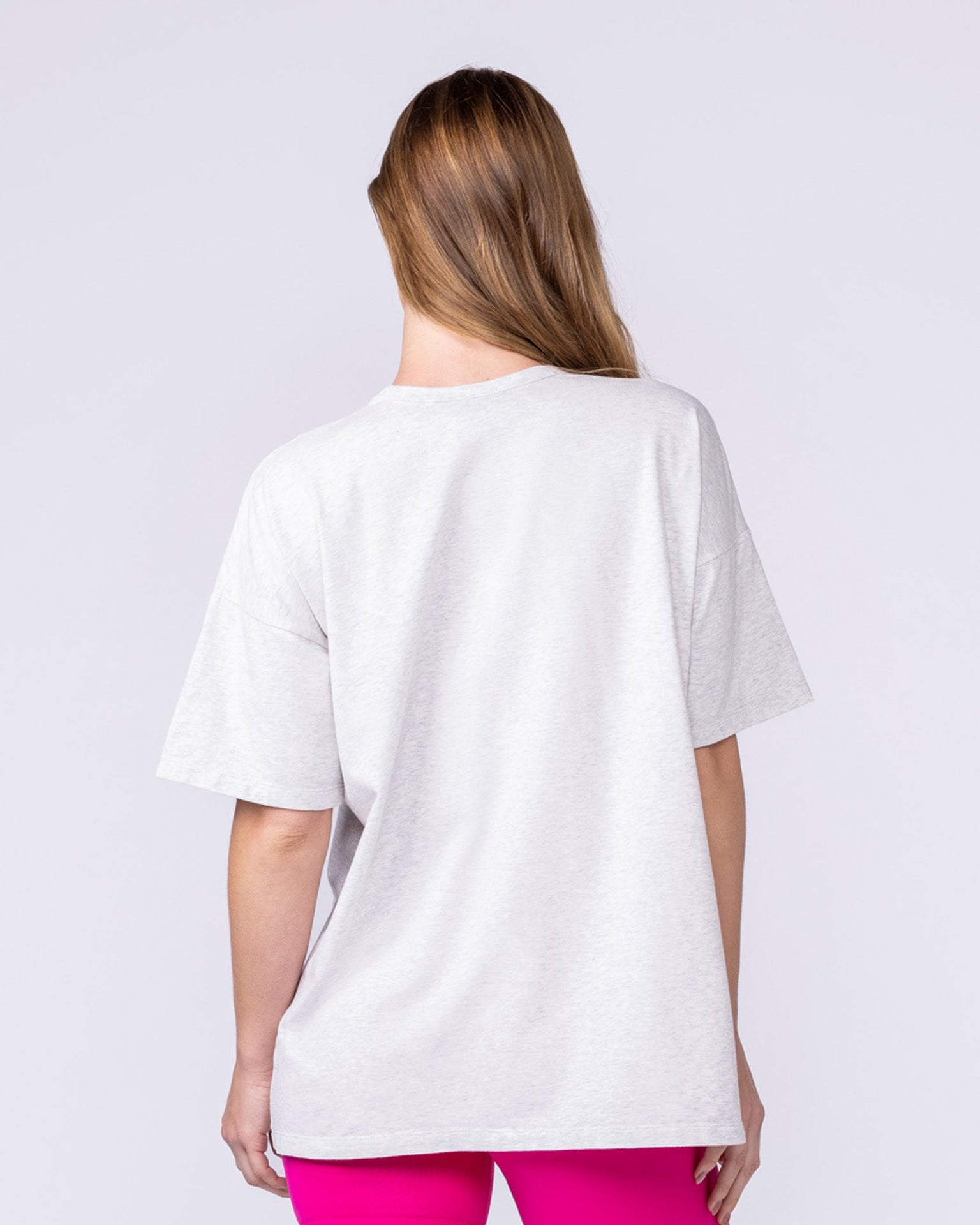 Athletic Club Oversized Tee - Snow Grey Marl-T-Shirts-XXS-1125175SNGRYMR-XXS-MNAPPRL45445-5-Muscle Nation