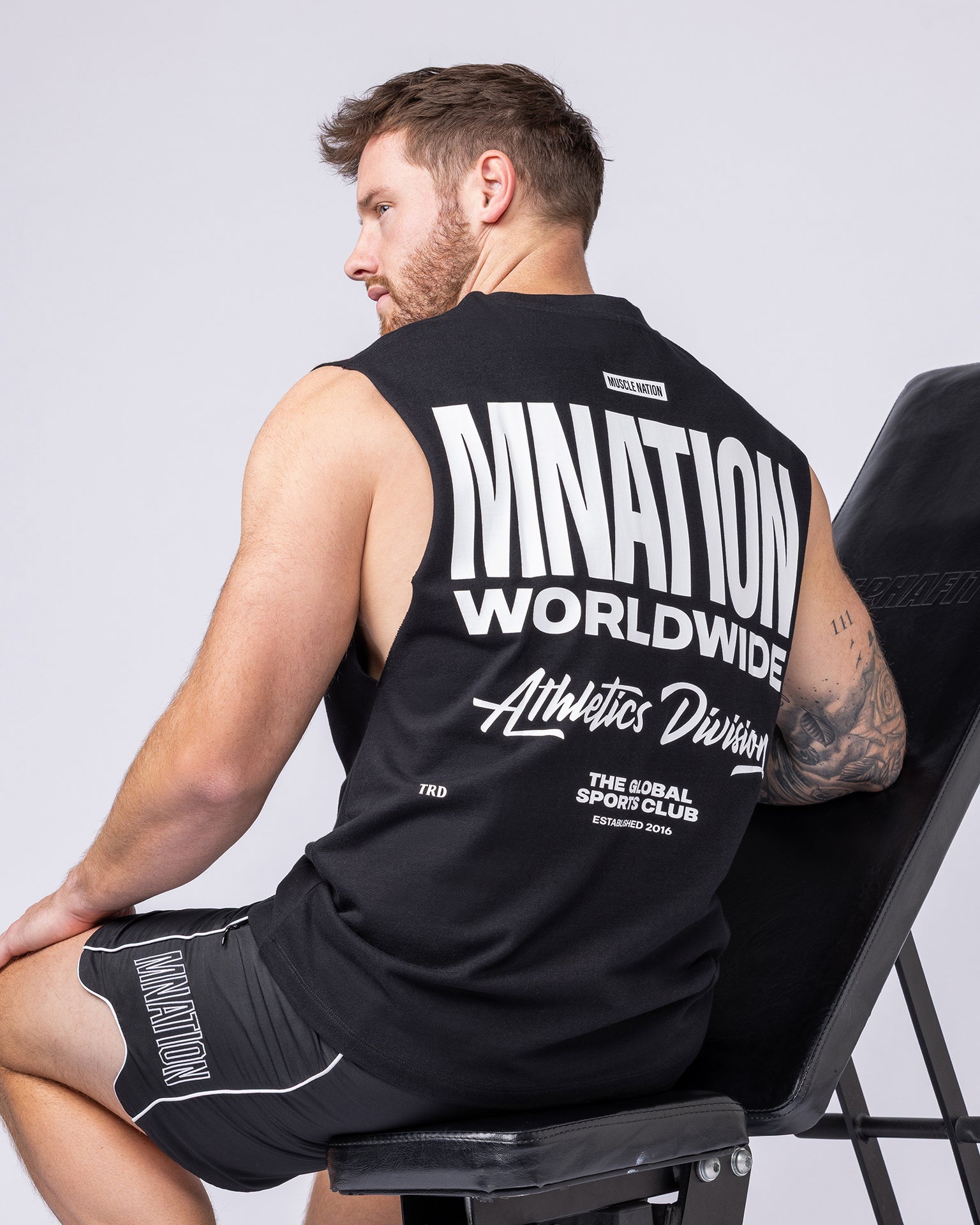Athletic Division Muscle Tank - Black-Singlets & Tanks-S-1125221BLK-S-MNAPPRL47280-1-Muscle Nation