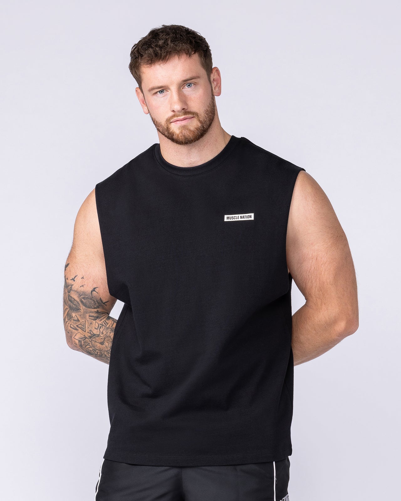 Athletic Division Muscle Tank - Black-Singlets & Tanks-S-1125221BLK-S-MNAPPRL47280-2-Muscle Nation