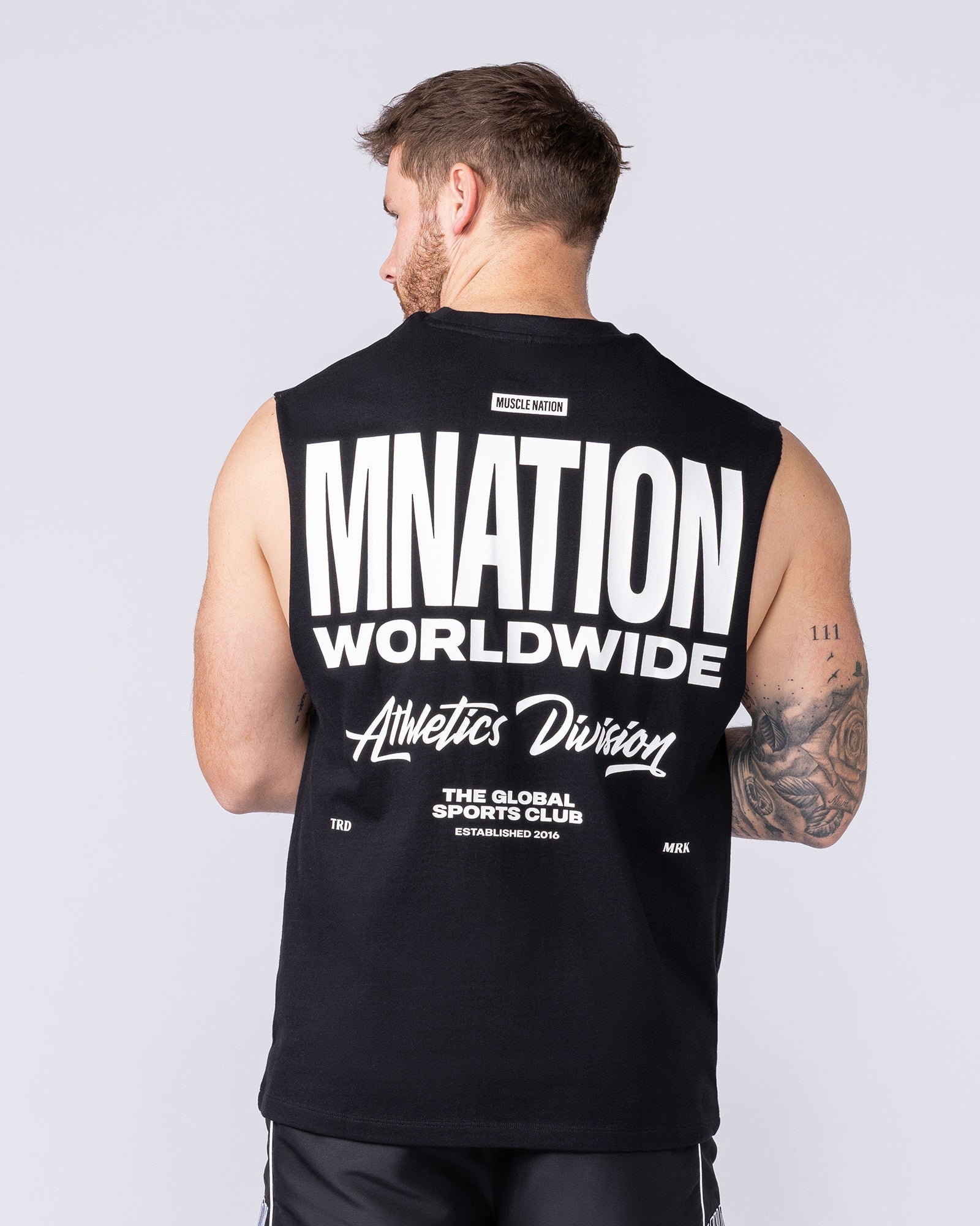 Athletic Division Muscle Tank - Black-Singlets & Tanks-S-1125221BLK-S-MNAPPRL47280-4-Muscle Nation