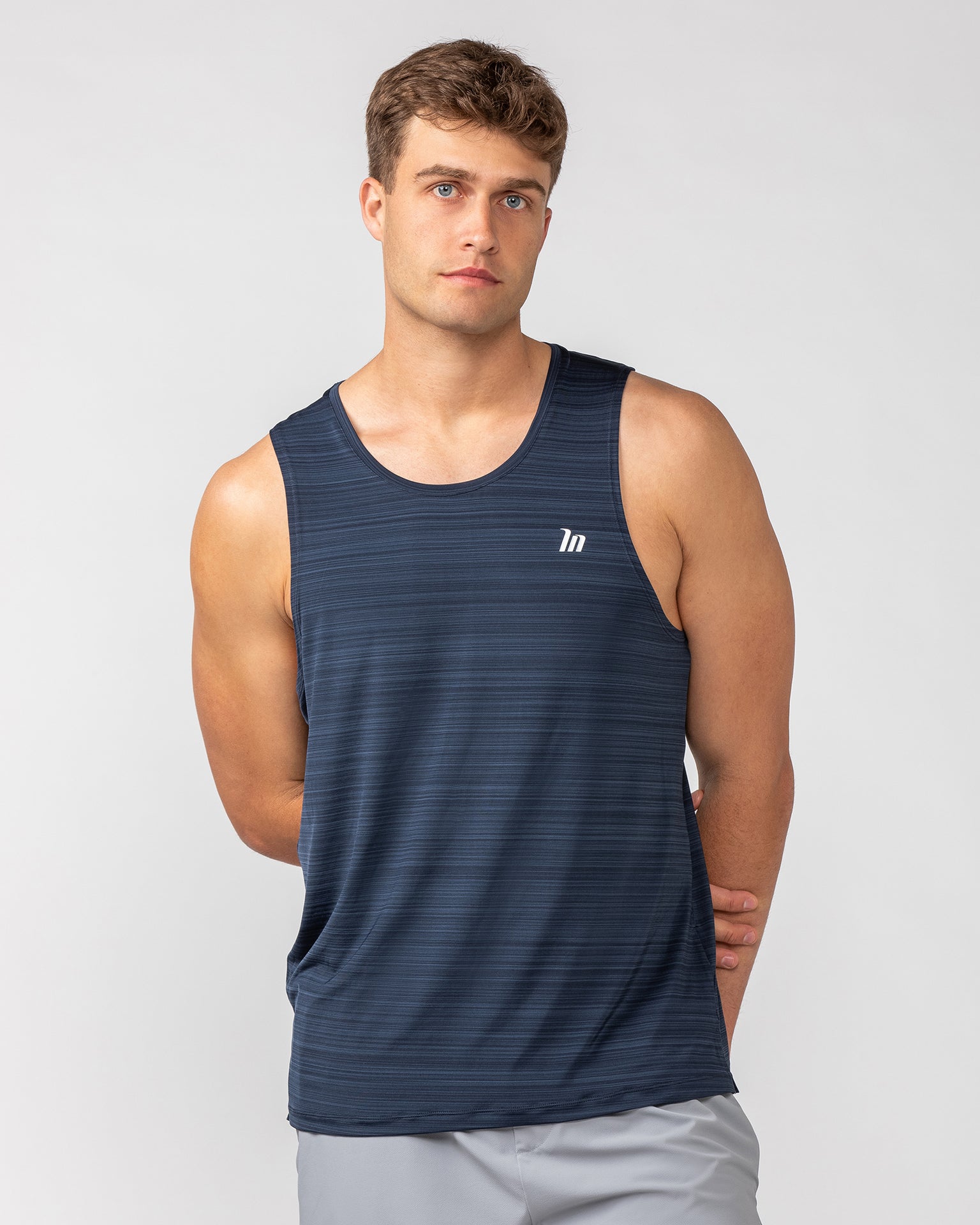 MN Active Running Tank - Navy-Tops-S-082438NAVY-S-MNAPPRL32593-1-Muscle Nation