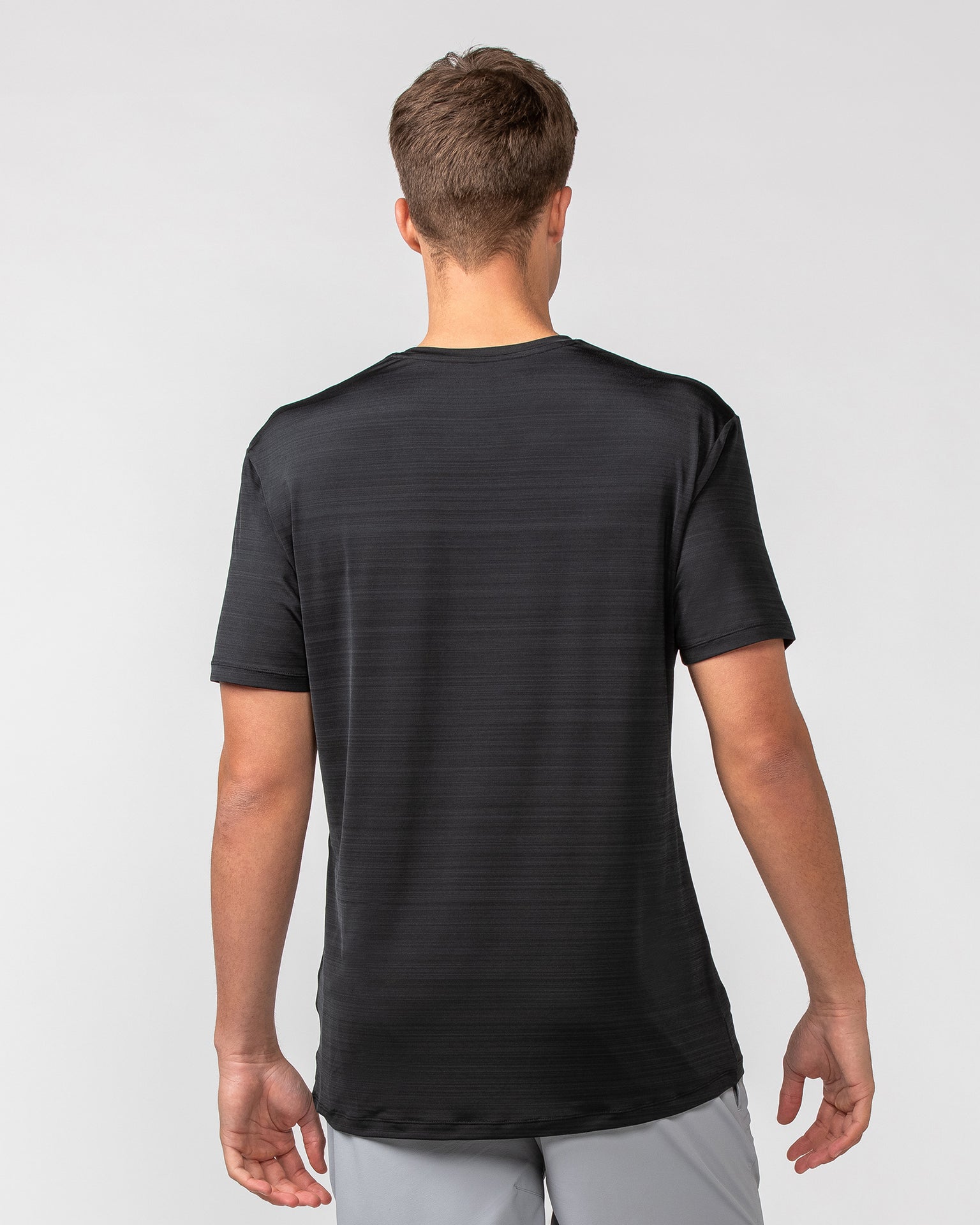 MN Active Running Tee - Black-Tops-S-082439BLK-S-MNAPPRL32600-5-Muscle Nation