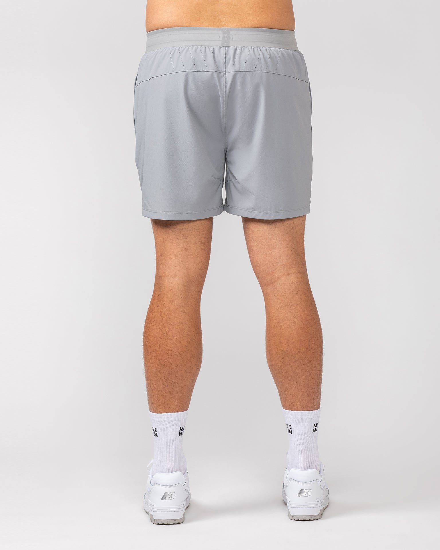 On Repeat Training 5" Shorts - Jet Grey-Shorts-S-082410JETGRY-S-MNAPPRL32537-8-Muscle Nation