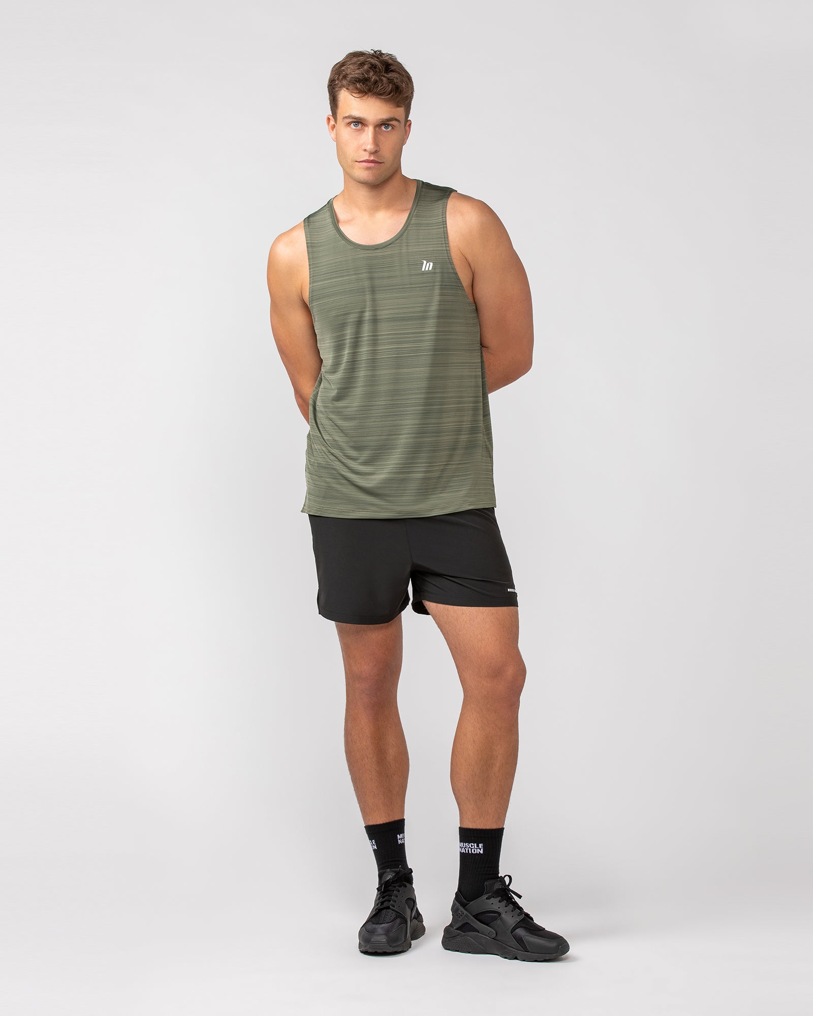 MN Active Running Tank - Dark Khaki