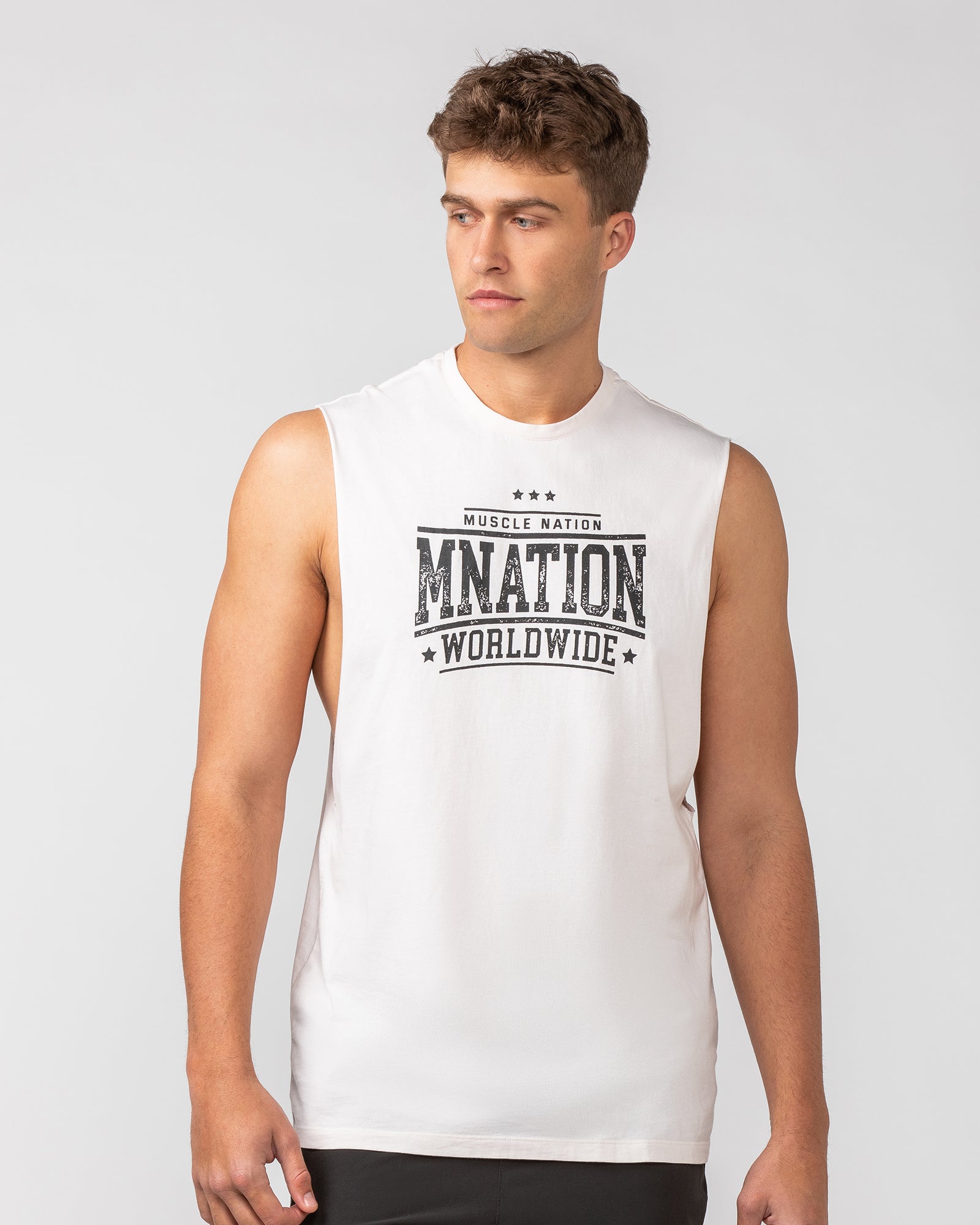 Undefeated Drop Arm Tank - Travertine