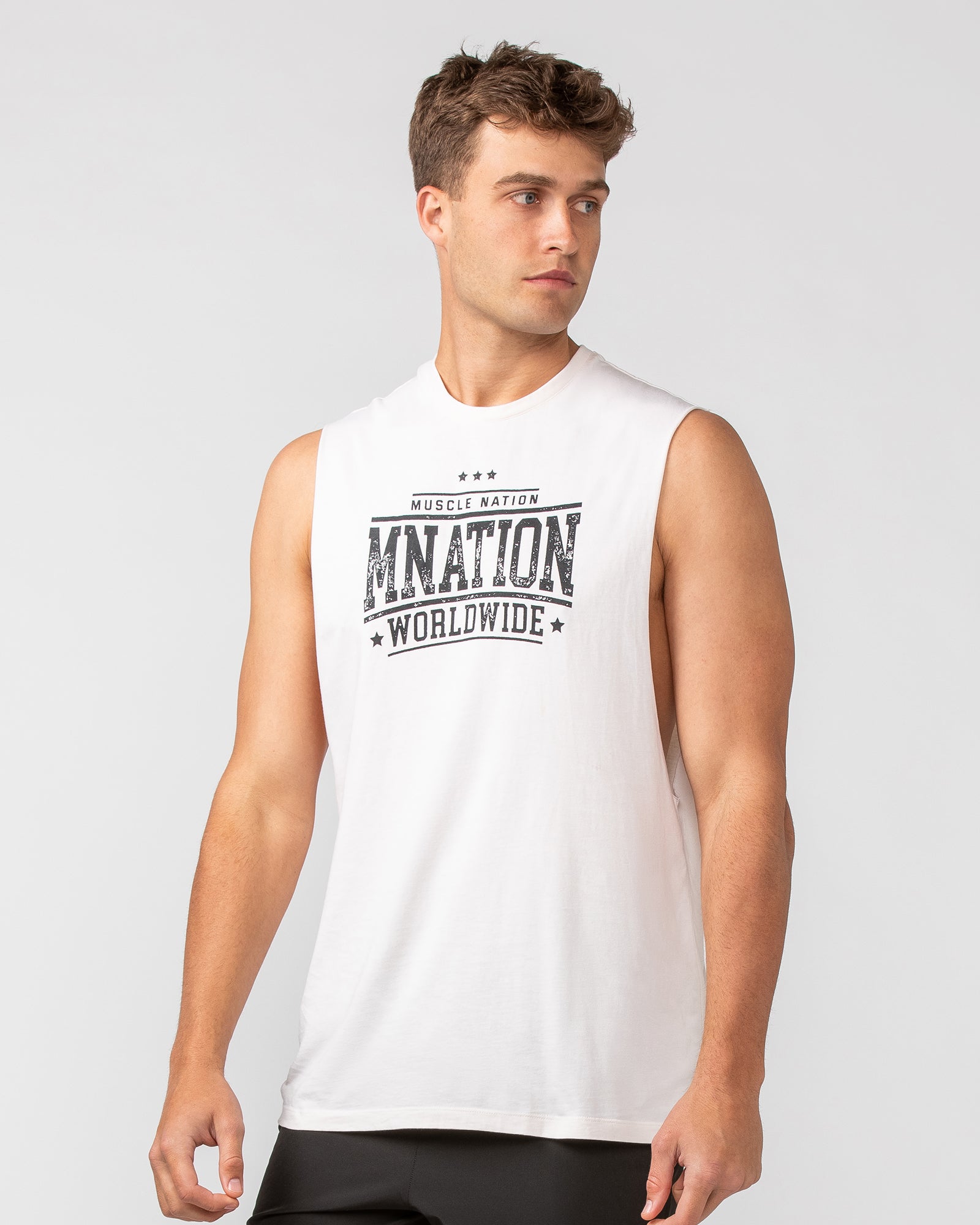 Undefeated Drop Arm Tank - Travertine