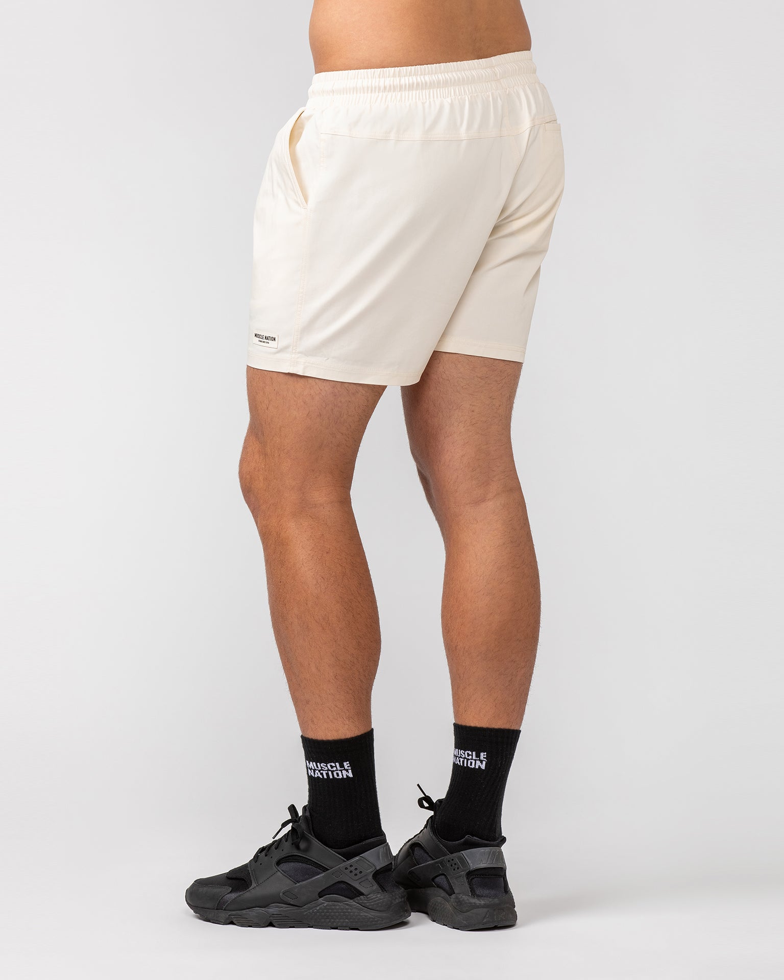 Daily 4" Shorts - Travertine-Shorts-S-082409TRAV-S-MNAPPRL32493-6-Muscle Nation
