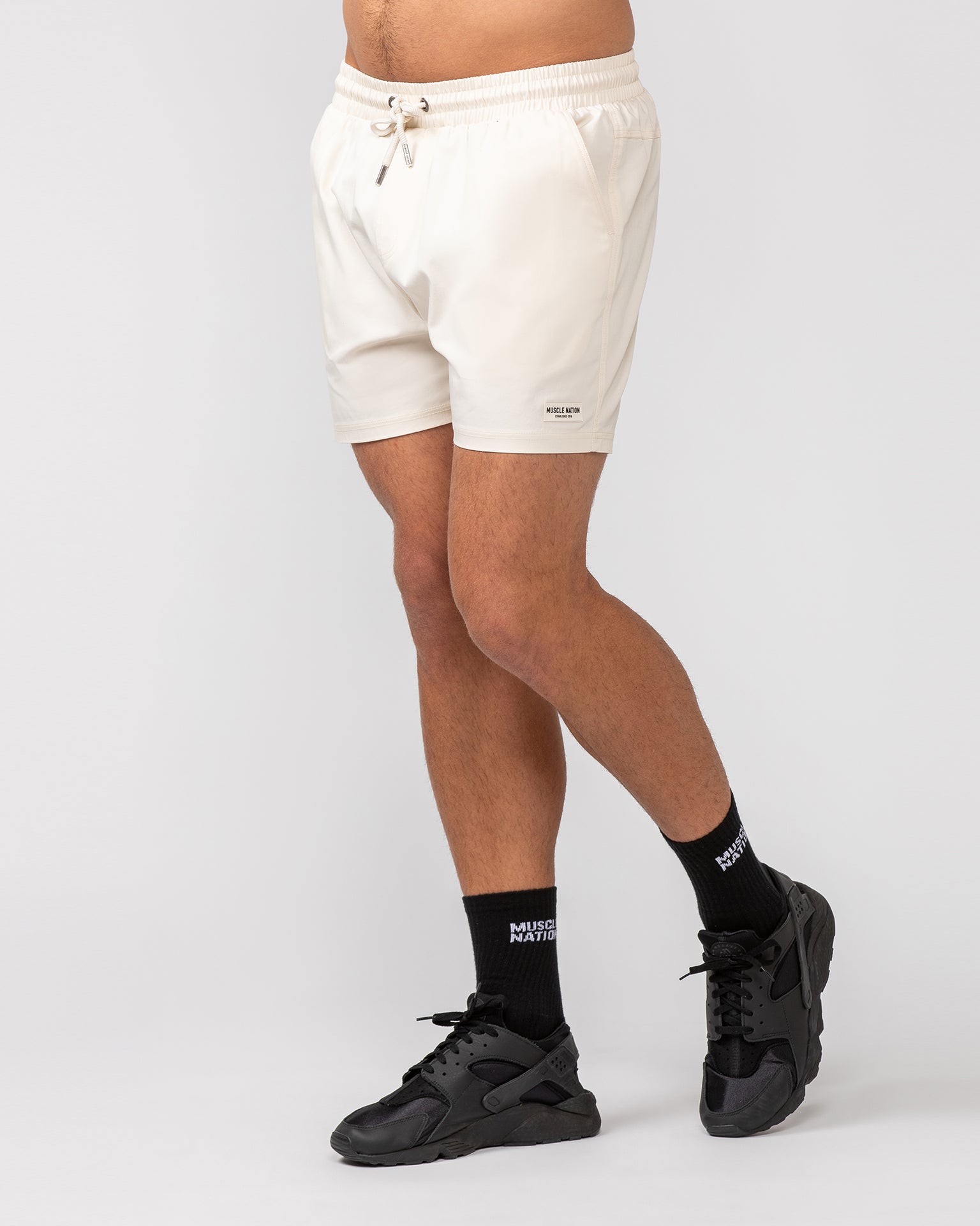 Daily 4" Shorts - Travertine-Shorts-S-082409TRAV-S-MNAPPRL32493-3-Muscle Nation