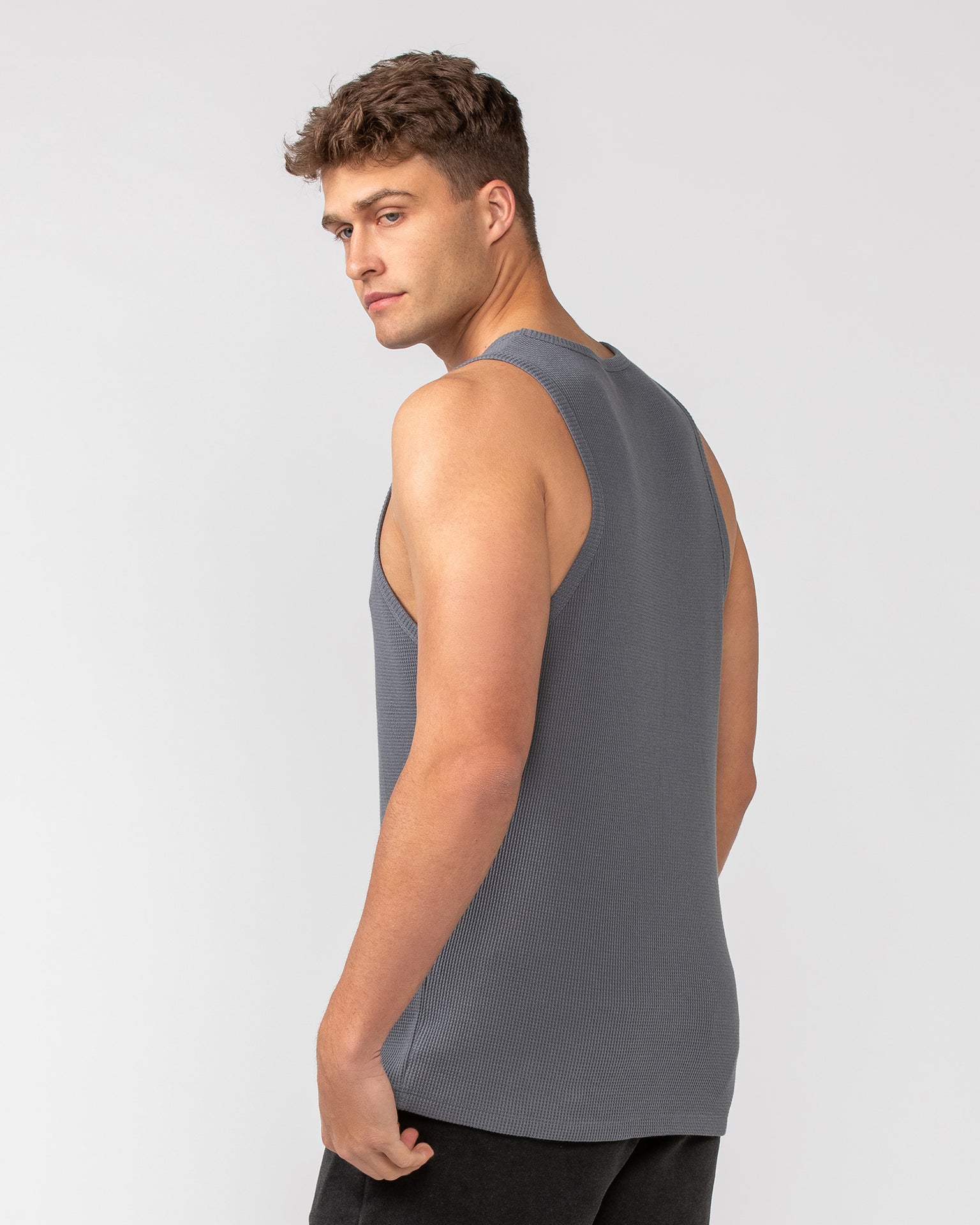 Waffle Tank - Tornado-Singlets & Tanks-S-082408TRNDO-S-MNAPPRL32614-4-Muscle Nation