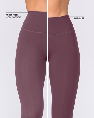 Aura Peachy High Invisible Scrunch Ankle Leggings - Dark Cherry-Leggings-XXS-032606DKCHRY-XXS-MNAPPRL48897-2-Muscle Nation