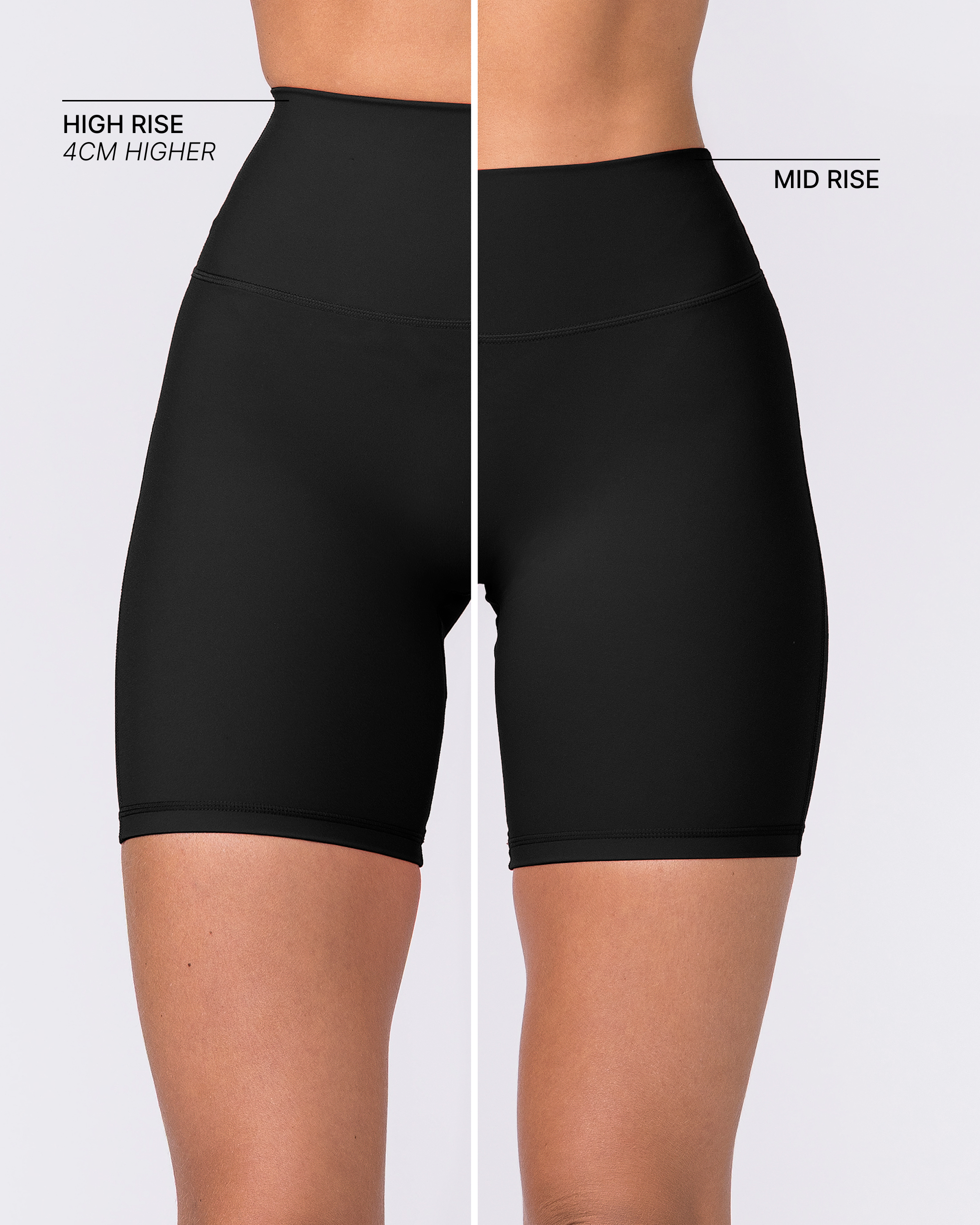 Aura Peachy High Invisible Scrunch Bike Shorts - Black-Shorts-XXS-032604BLK-XXS-MNAPPRL48915-2-Muscle Nation