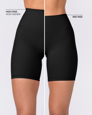 Aura Peachy High Invisible Scrunch Bike Shorts - Black-Shorts-XXS-032604BLK-XXS-MNAPPRL48915-2-Muscle Nation