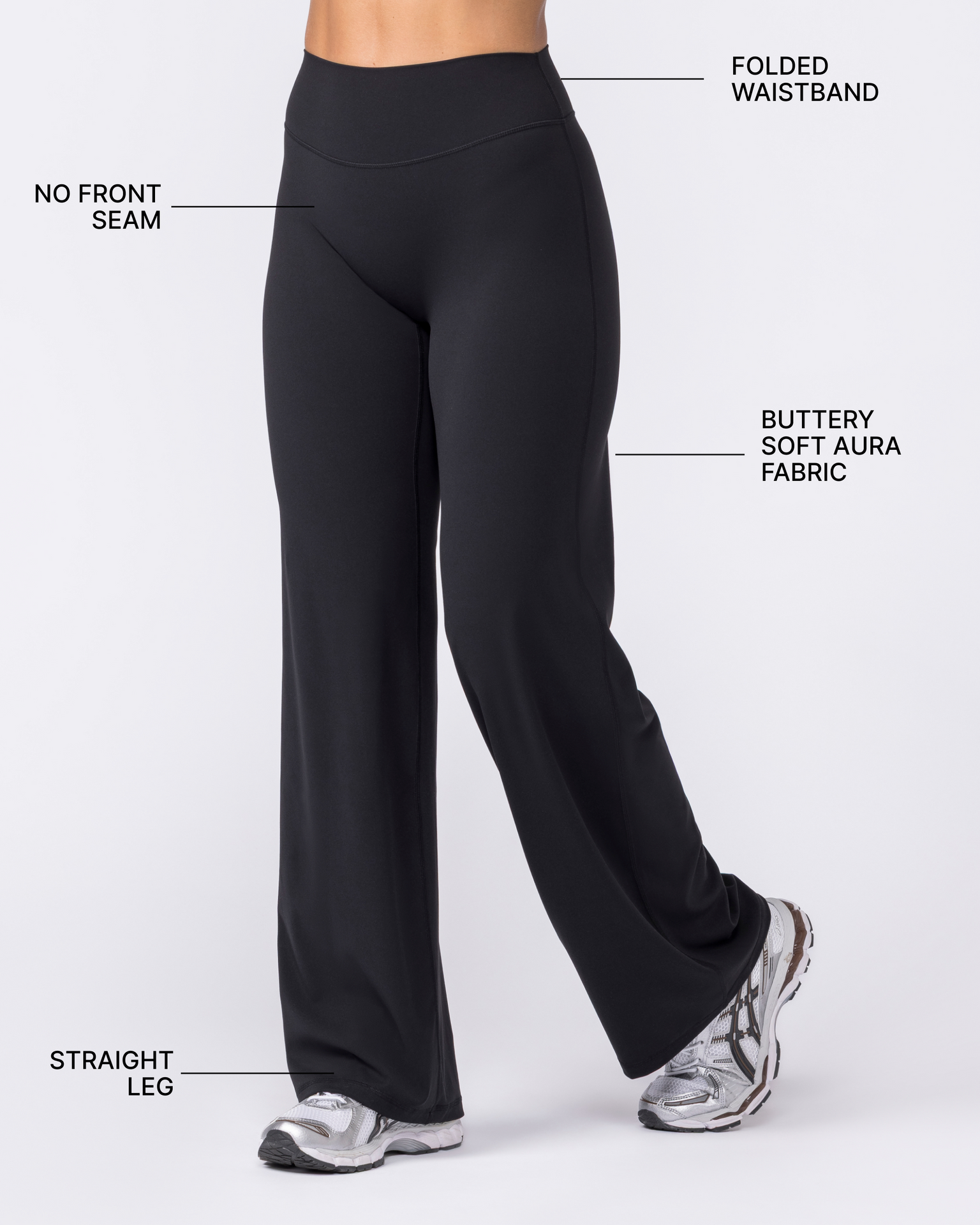 Aura Straight Leggings Tall - Black-Leggings-XXS-032657BLK-XXS-MNAPPRL51587-2-Muscle Nation