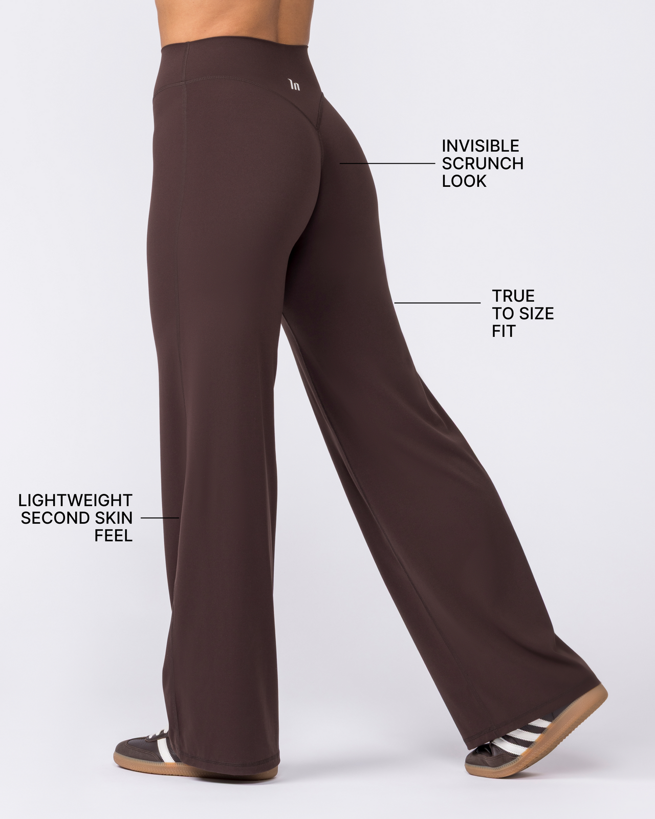 Aura Straight Leg Leggings Short - Cocoa-Leggings-XXS-032656SCOCOA-XXS-MNAPPRL51578-3-Muscle Nation