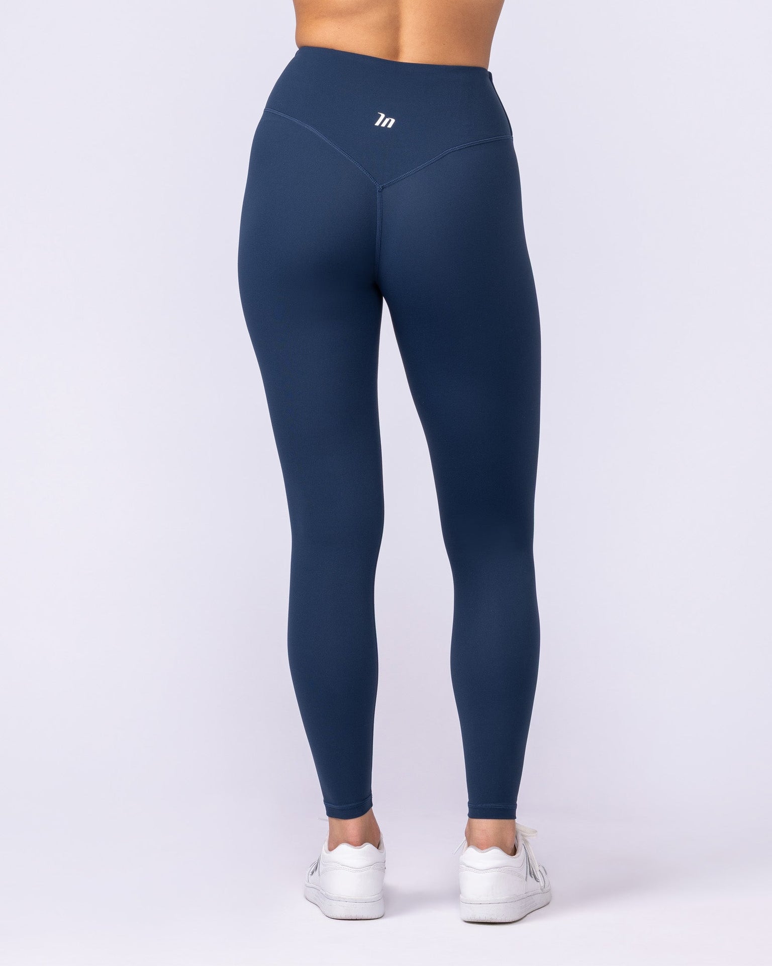 Aura Back Pocket Ankle Length Leggings - Navy-Leggings-XXS-1125123NAVY-XXS-MNAPPRL45509-5-Muscle Nation