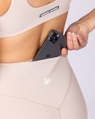 Aura Back Pocket Midway Shorts - Sand-Shorts-XXS-1125119SAND-XXS-MNAPPRL45590-2-Muscle Nation