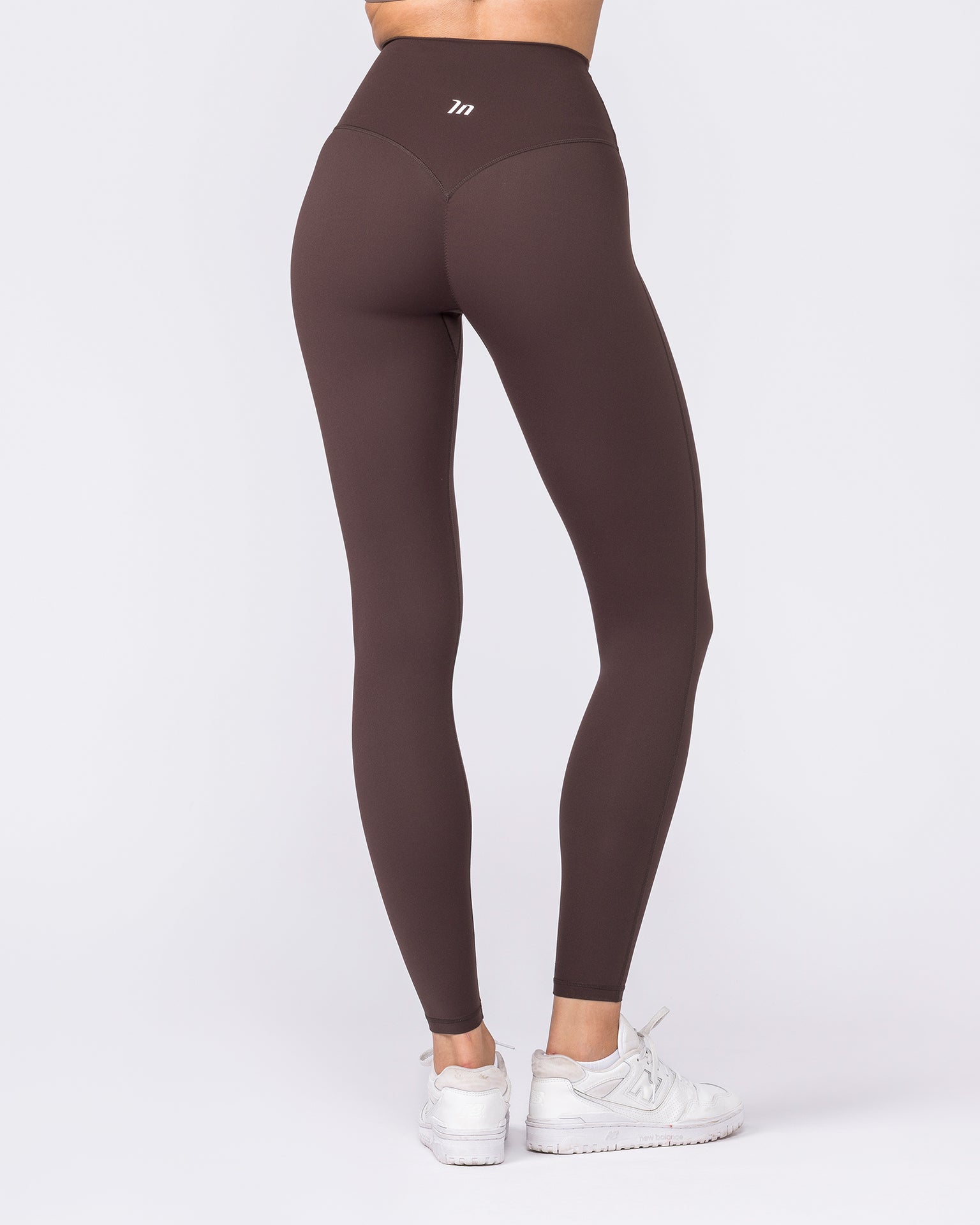 Aura Peachy High Invisible Scrunch Ankle Leggings - Cocoa-Leggings-XXS-032606COCOA-XXS-MNAPPRL48906-5-Muscle Nation