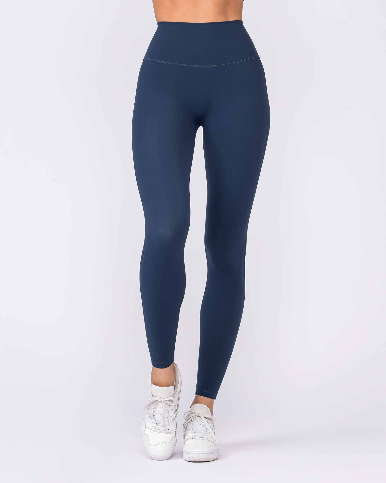 Aura Peachy High Invisible Scrunch Ankle Leggings - Navy-Leggings-XXS-032606NAVY-XXS-MNAPPRL48888-5-Muscle Nation