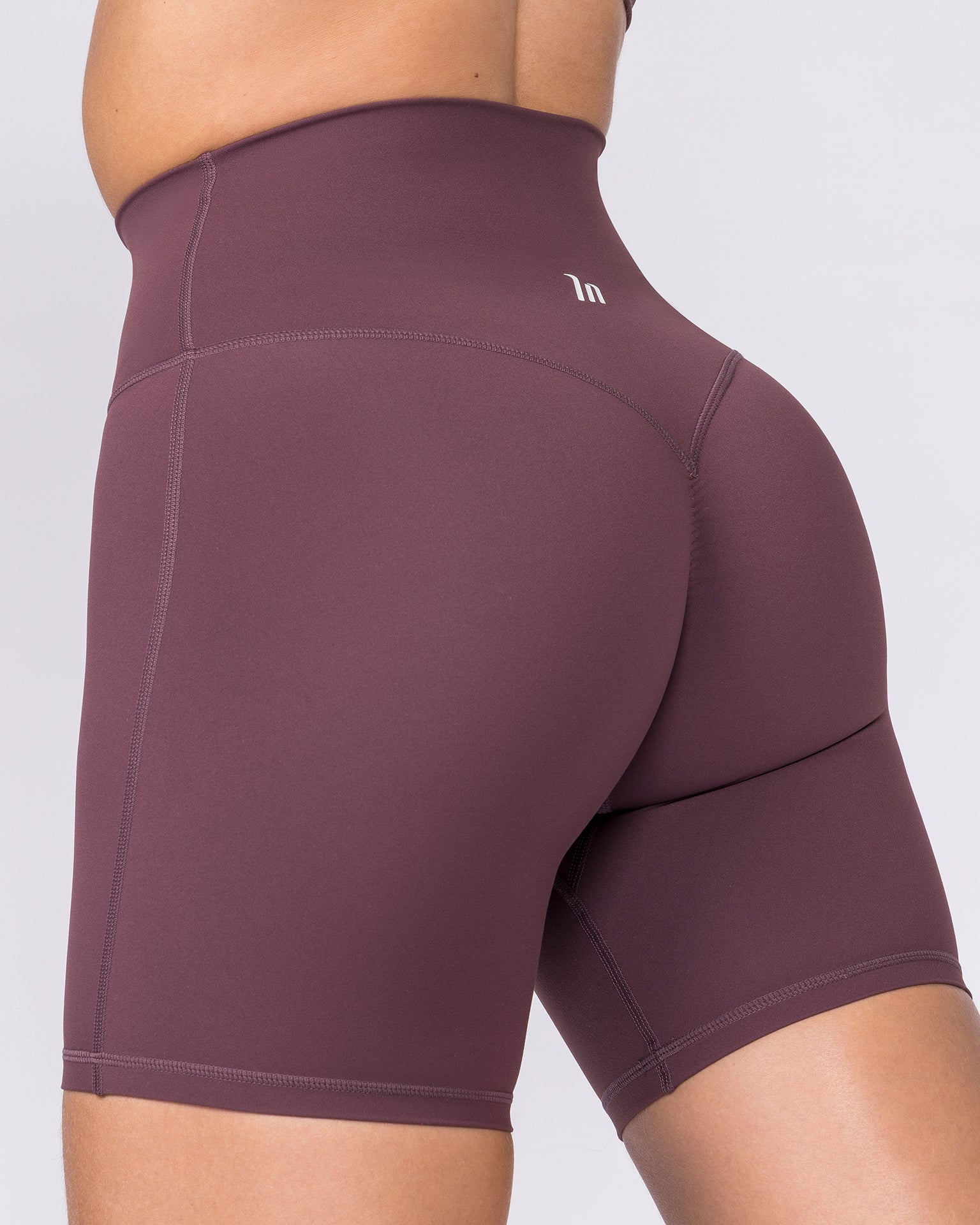 Aura Peachy High Invisible Scrunch Bike Shorts - Dark Cherry-Shorts-XXS-032604DKCHRY-XXS-MNAPPRL48933-2-Muscle Nation