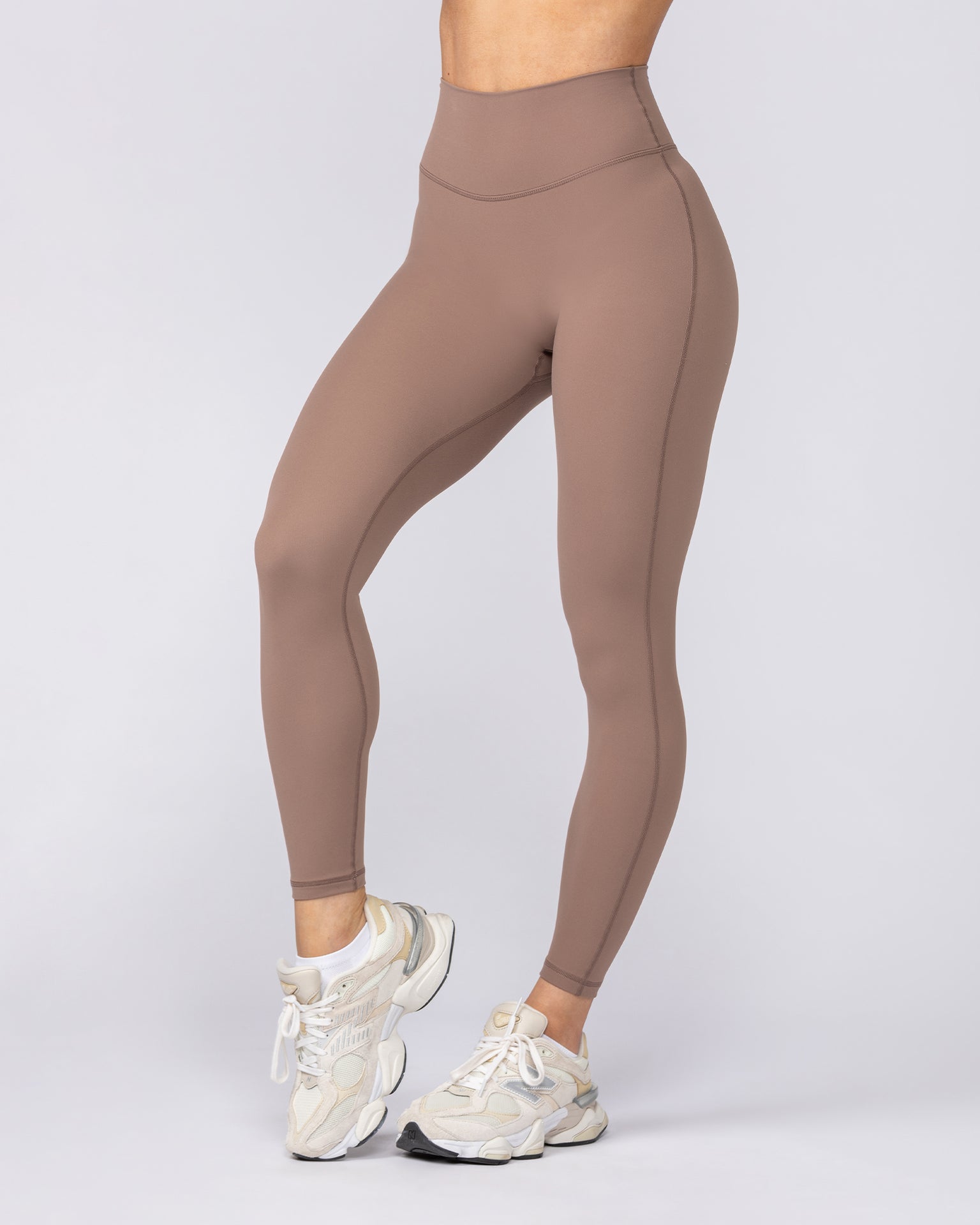 Aura Peachy Invisible Scrunch Ankle Leggings - Cookie-Leggings-XXS-082507CKE-XXS-MNAPPRL43777-4-Muscle Nation