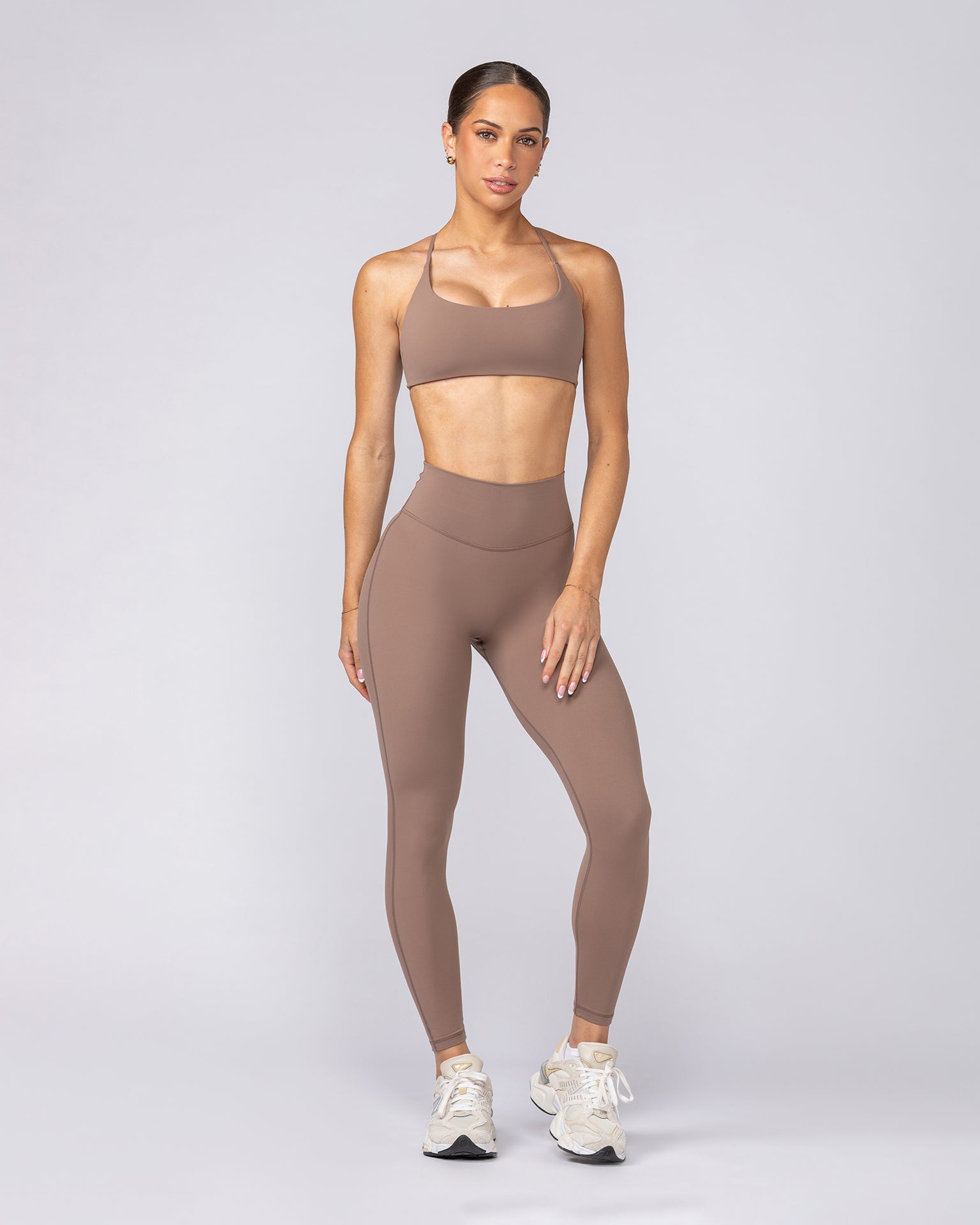 Aura Peachy Invisible Scrunch Ankle Leggings - Cookie-Leggings-XXS-082507CKE-XXS-MNAPPRL43777-7-Muscle Nation