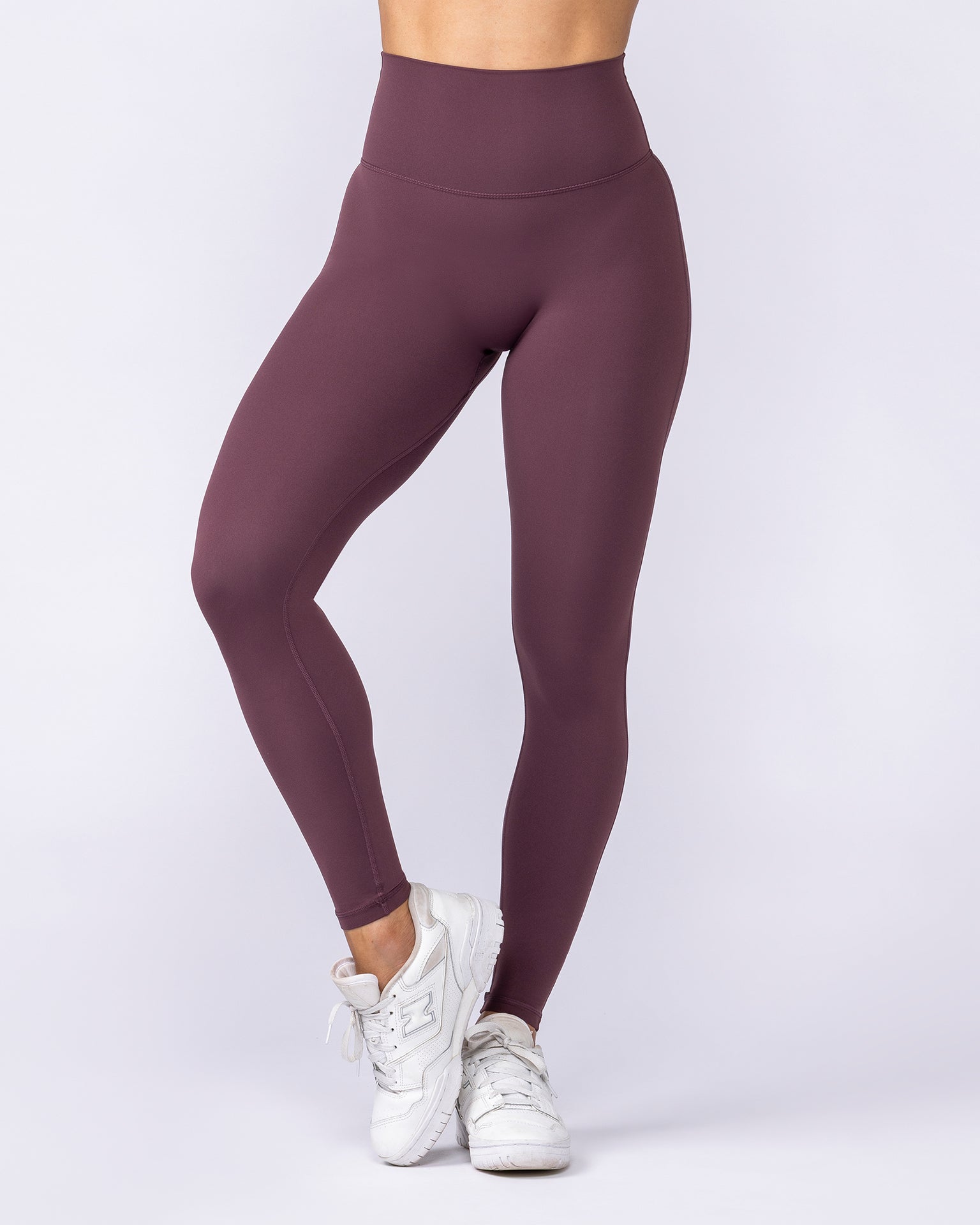 Aura Peachy High Invisible Scrunch Ankle Leggings - Dark Cherry