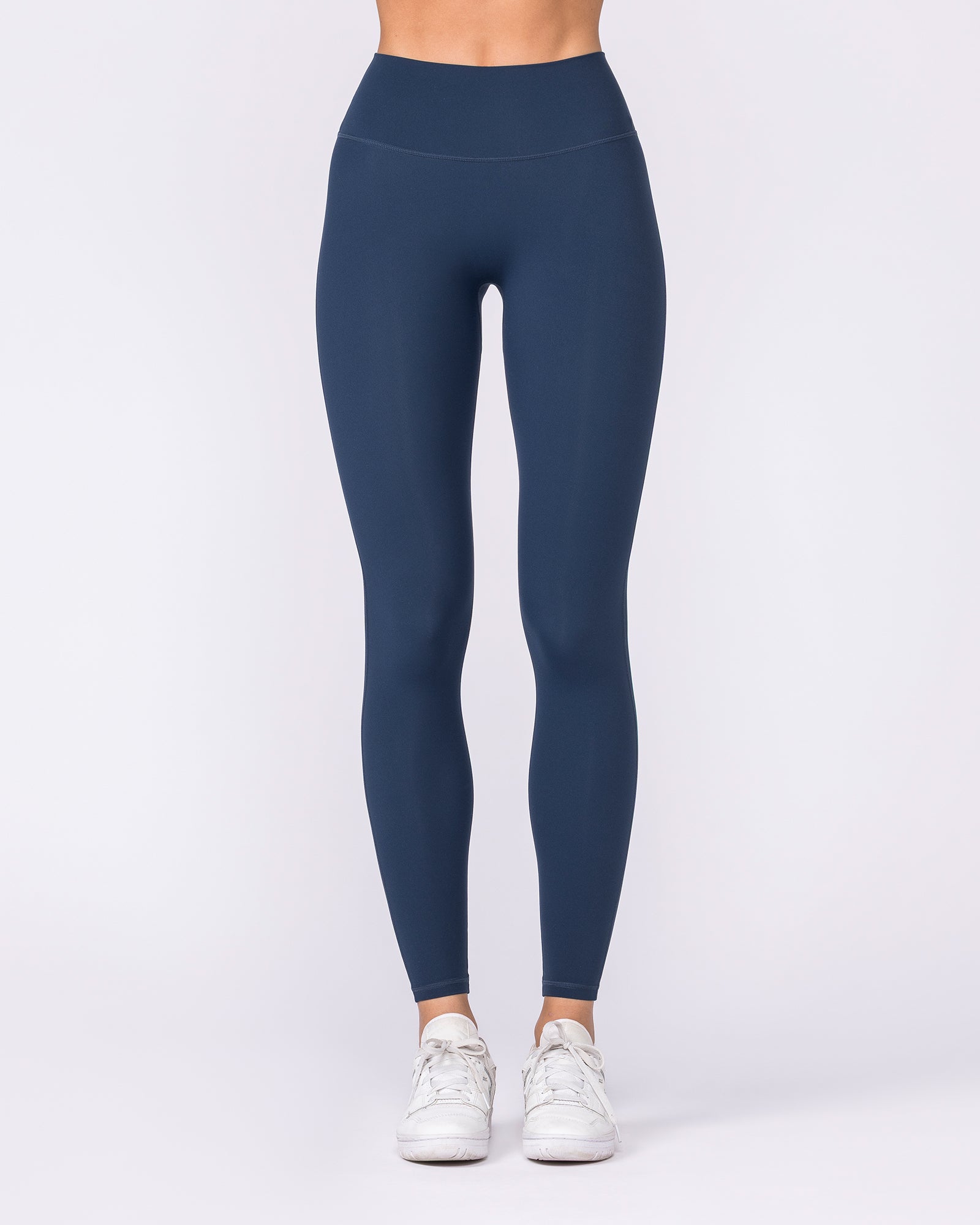 Aura Peachy Invisible Scrunch Ankle Leggings - Navy-Leggings-XXS-032605NAVY-XXS-MNAPPRL49077-3-Muscle Nation