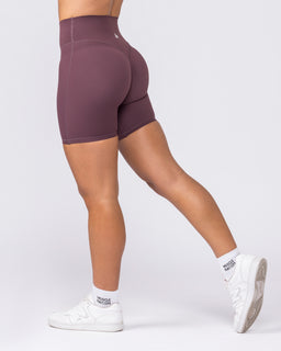 Aura Peachy Invisible Scrunch Bike Shorts - Dark Cherry-Shorts-XXS-032603DKCHRY-XXS-MNAPPRL49032-1-Muscle Nation