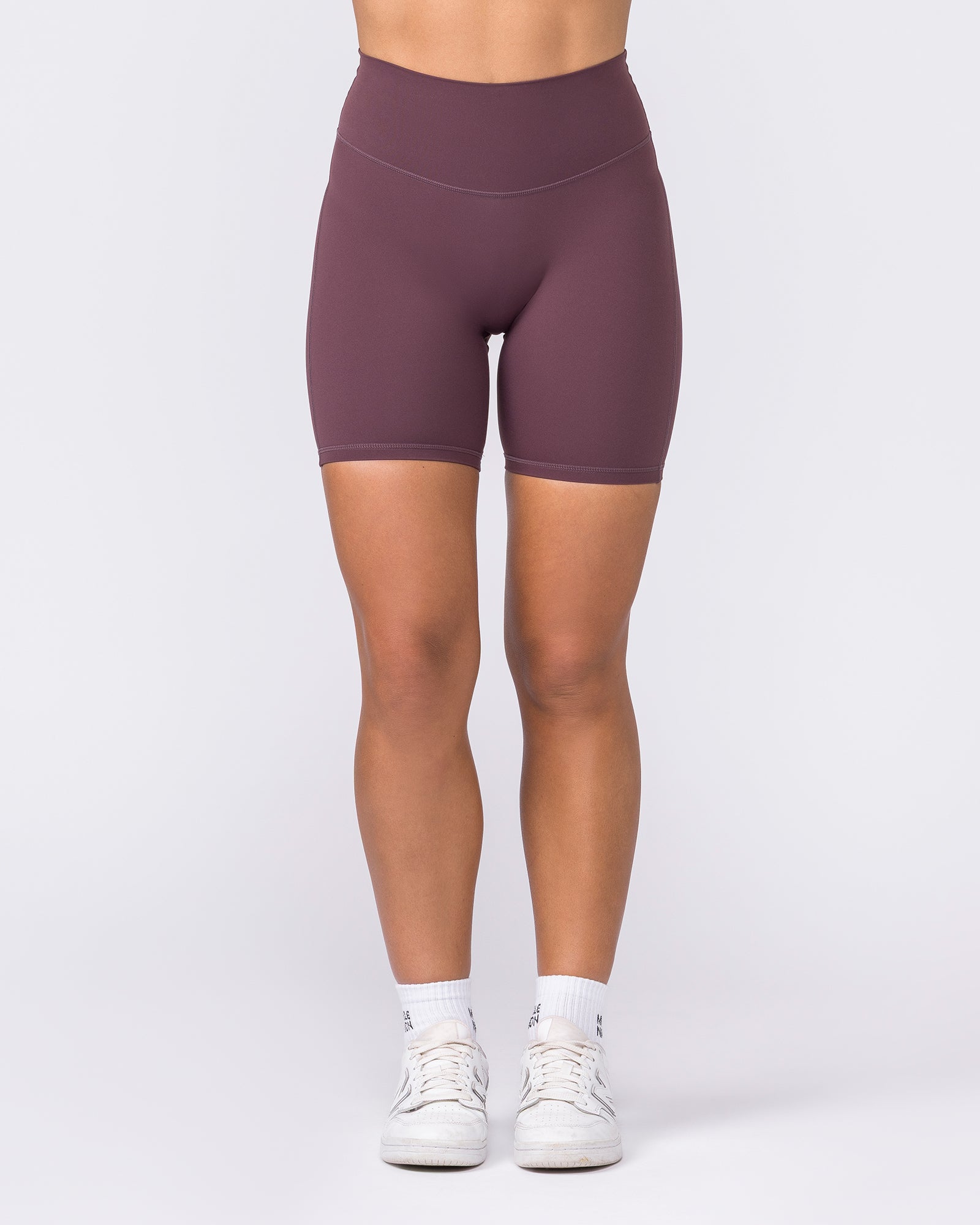 Aura Peachy Invisible Scrunch Bike Shorts - Dark Cherry-Shorts-XXS-032603DKCHRY-XXS-MNAPPRL49032-3-Muscle Nation