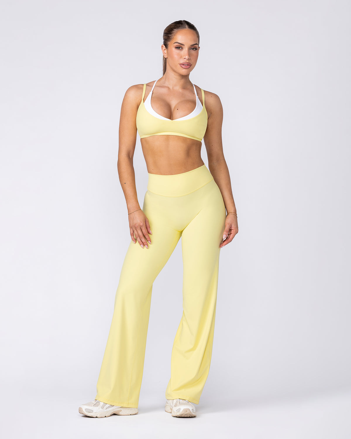 Aura Straight Leg Leggings Regular - Zesty Lemon