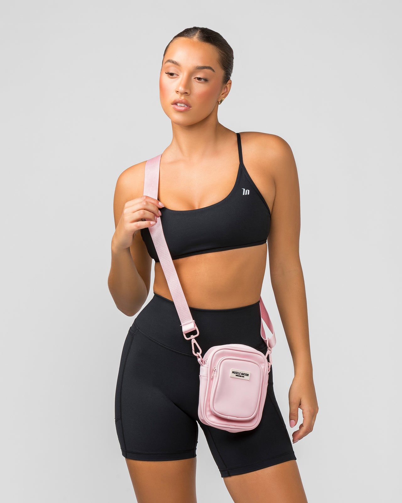 MN Mini Cross Body Bag - Pale Pink-Bags-ONE-AC112332PALPNK-One Size-MNAPPRL28496-4-Muscle Nation