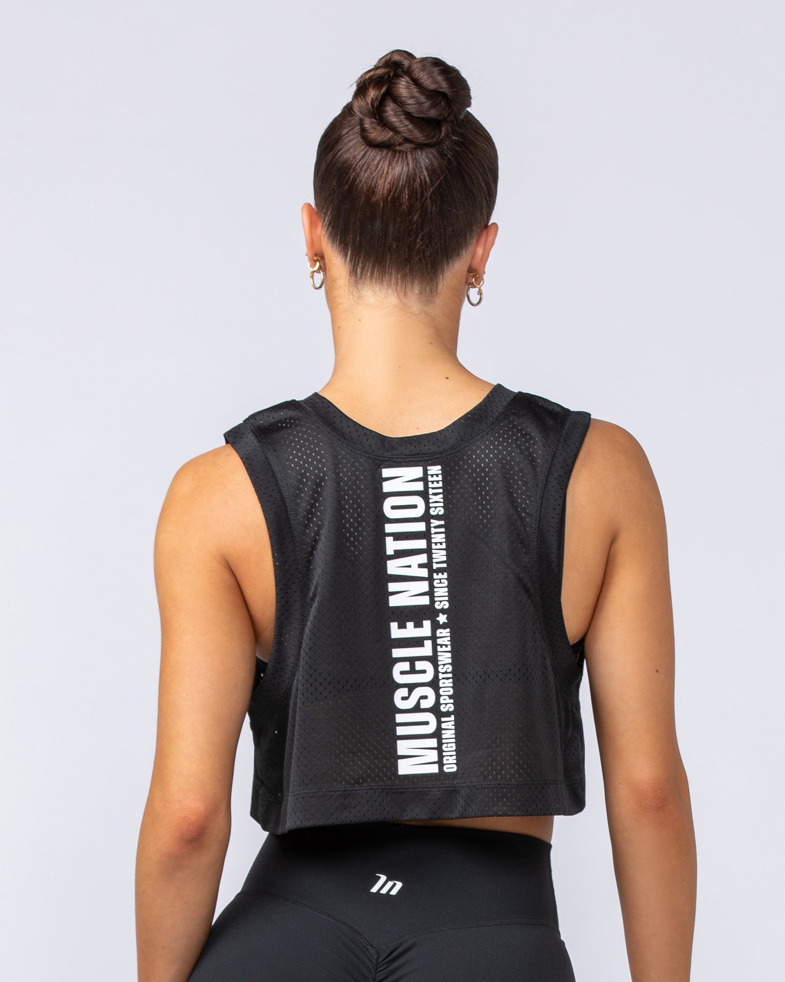 Swift Cropped Training Tank - Black-Singlets & Tanks-XXS-112448BLK-XXS-MNAPPRL33559-4-Muscle Nation