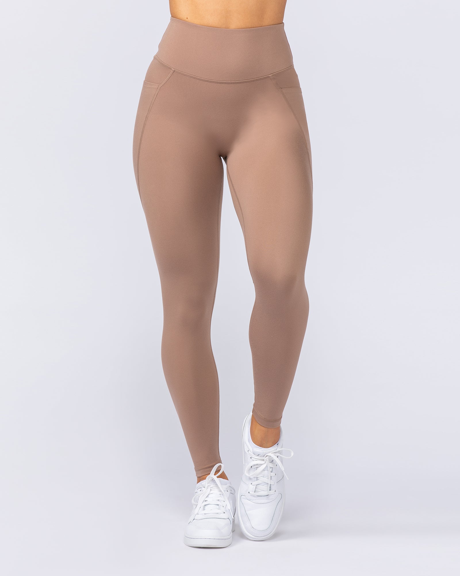 Booty Shaper Pocket Ankle Length Leggings - Cinnamon